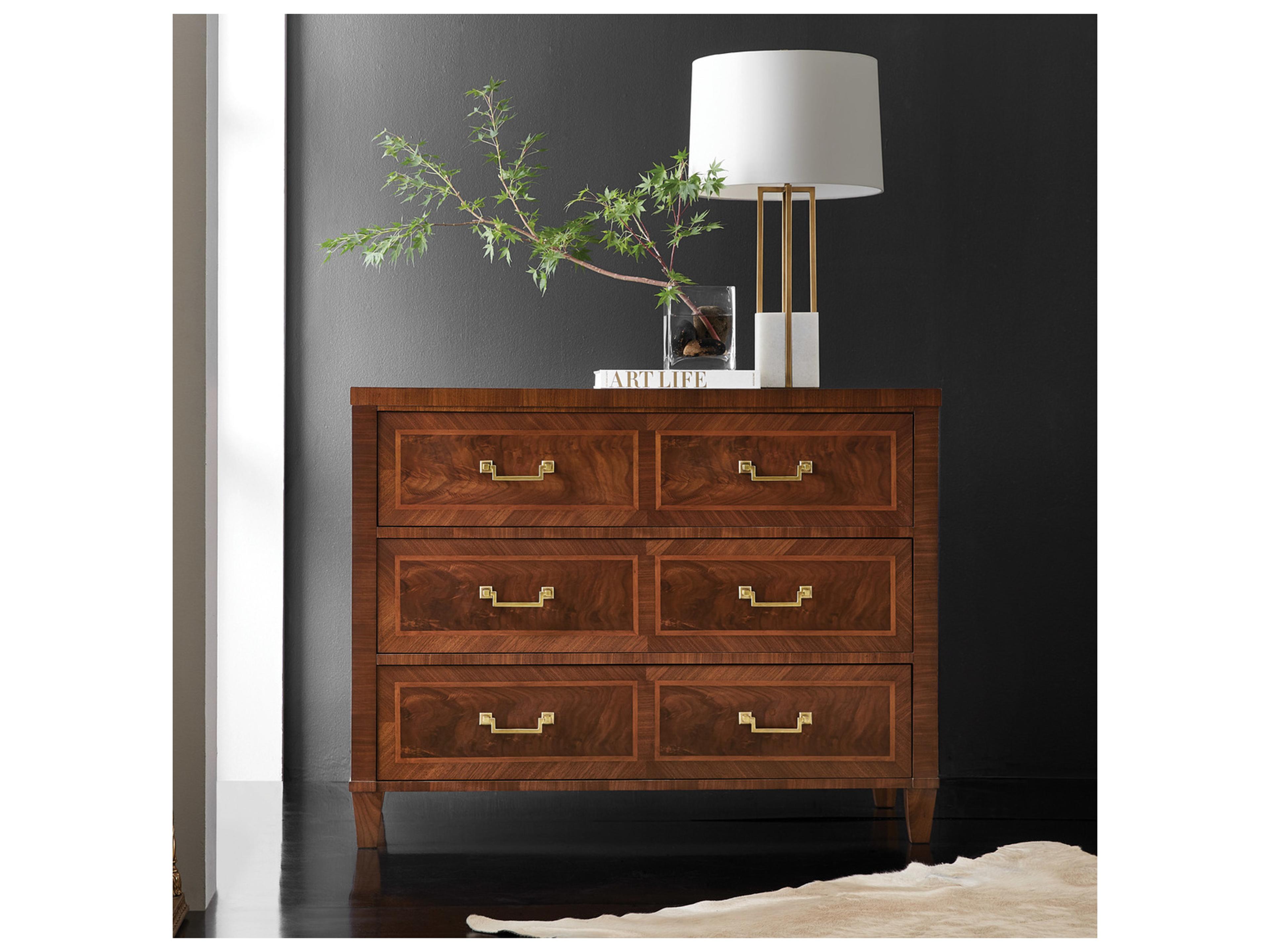 Modern History Home Gourdon Brown Oak Wood Accent Chest