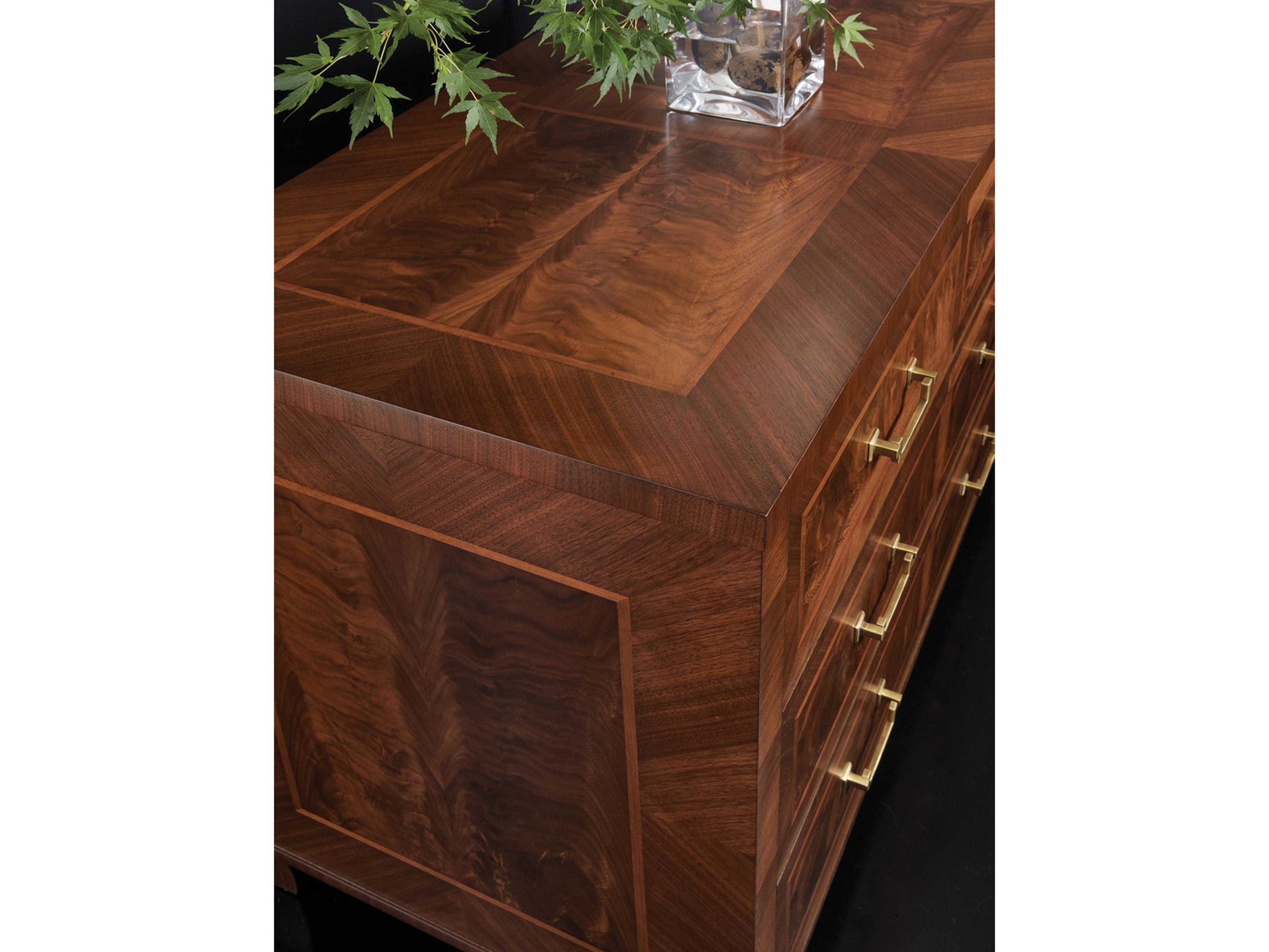 Modern History Home Gourdon Brown Oak Wood Accent Chest