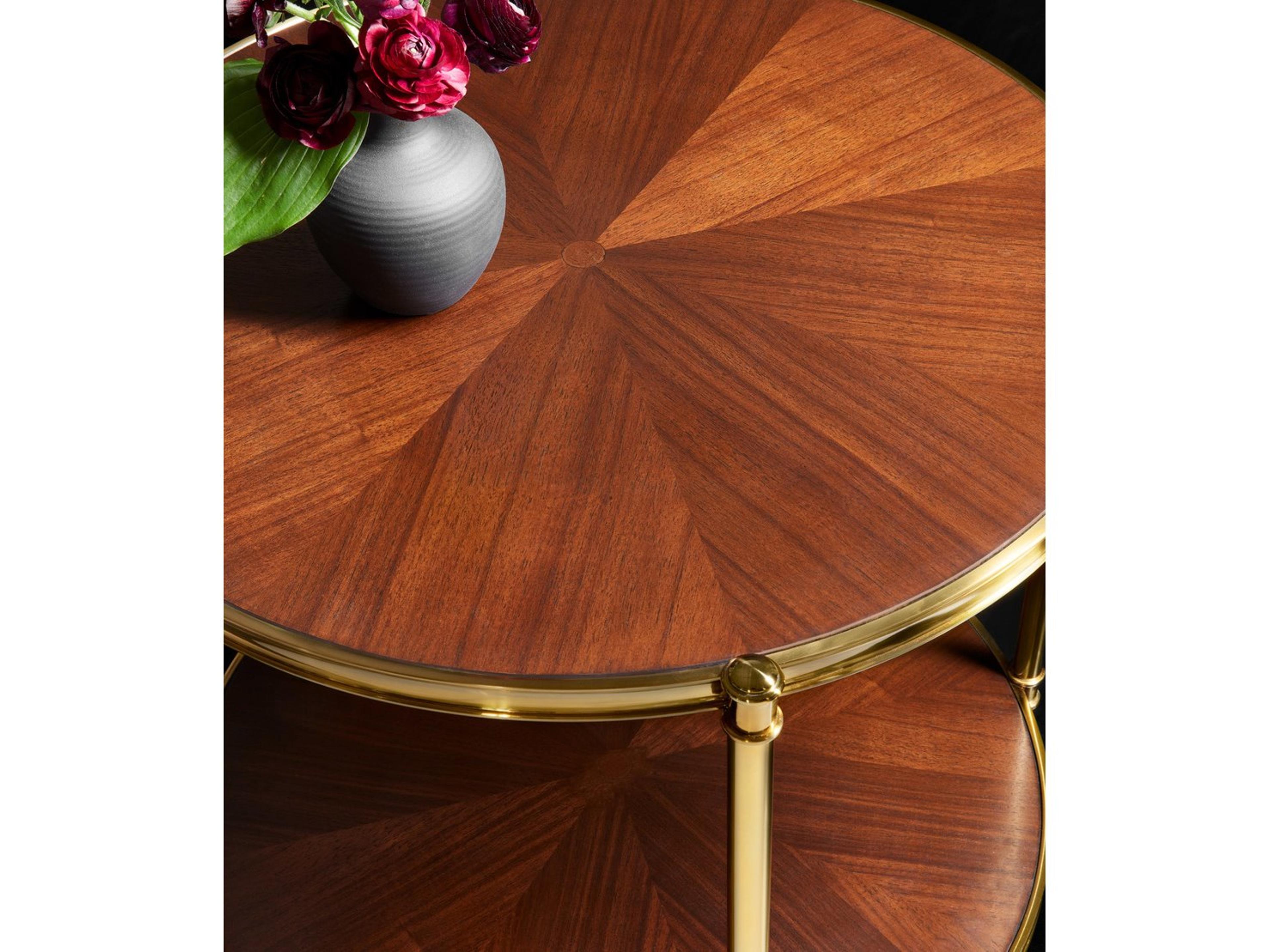 Modern History Home Kristin Round Wood End Table