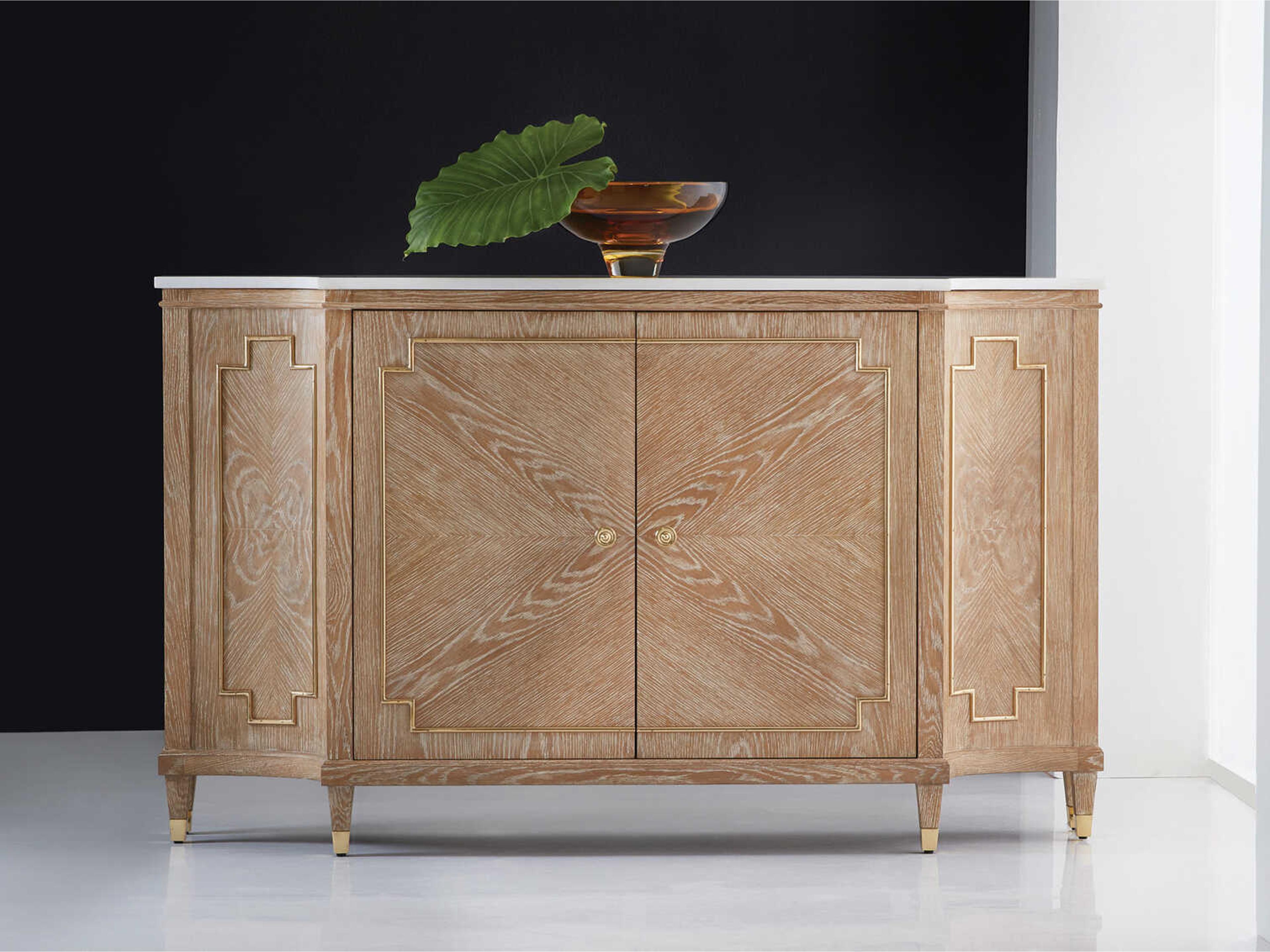 Noelle Brown Oak Wood Accent Cabinet