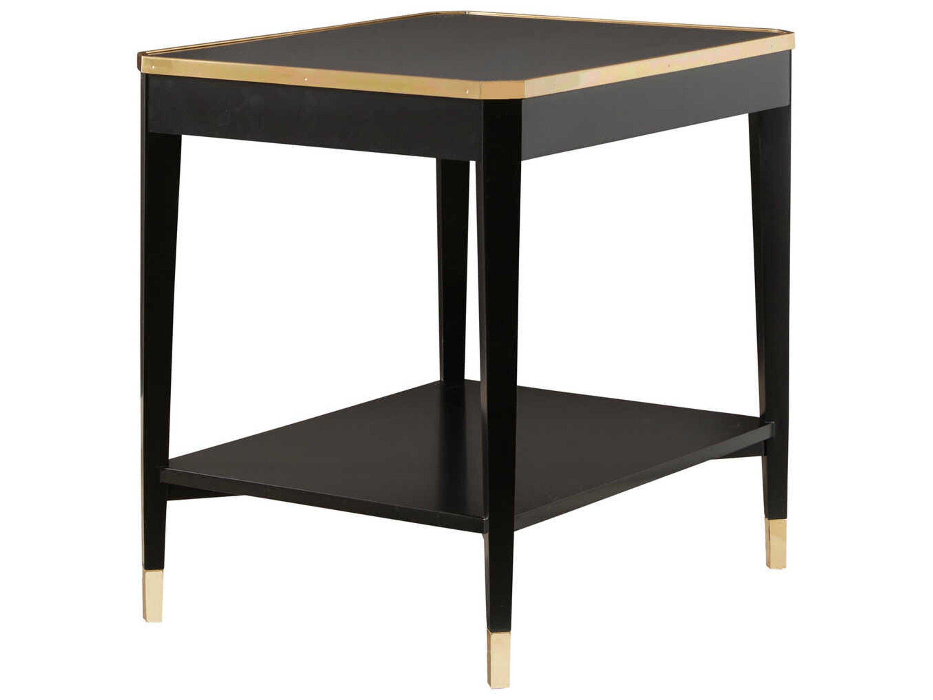 Wilson Rectangular Wood Ebony End Table