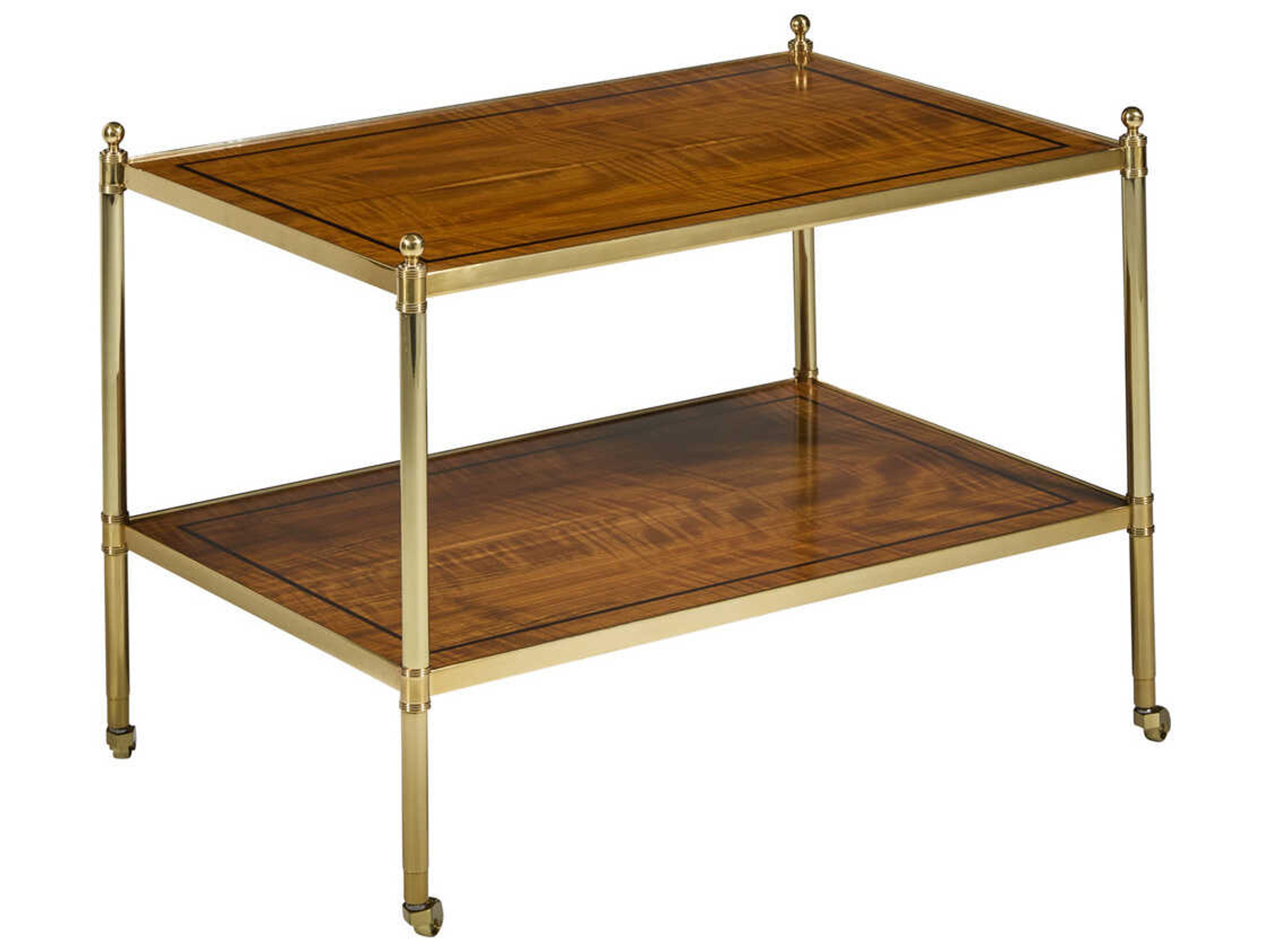 George Rectangular Wood End Table