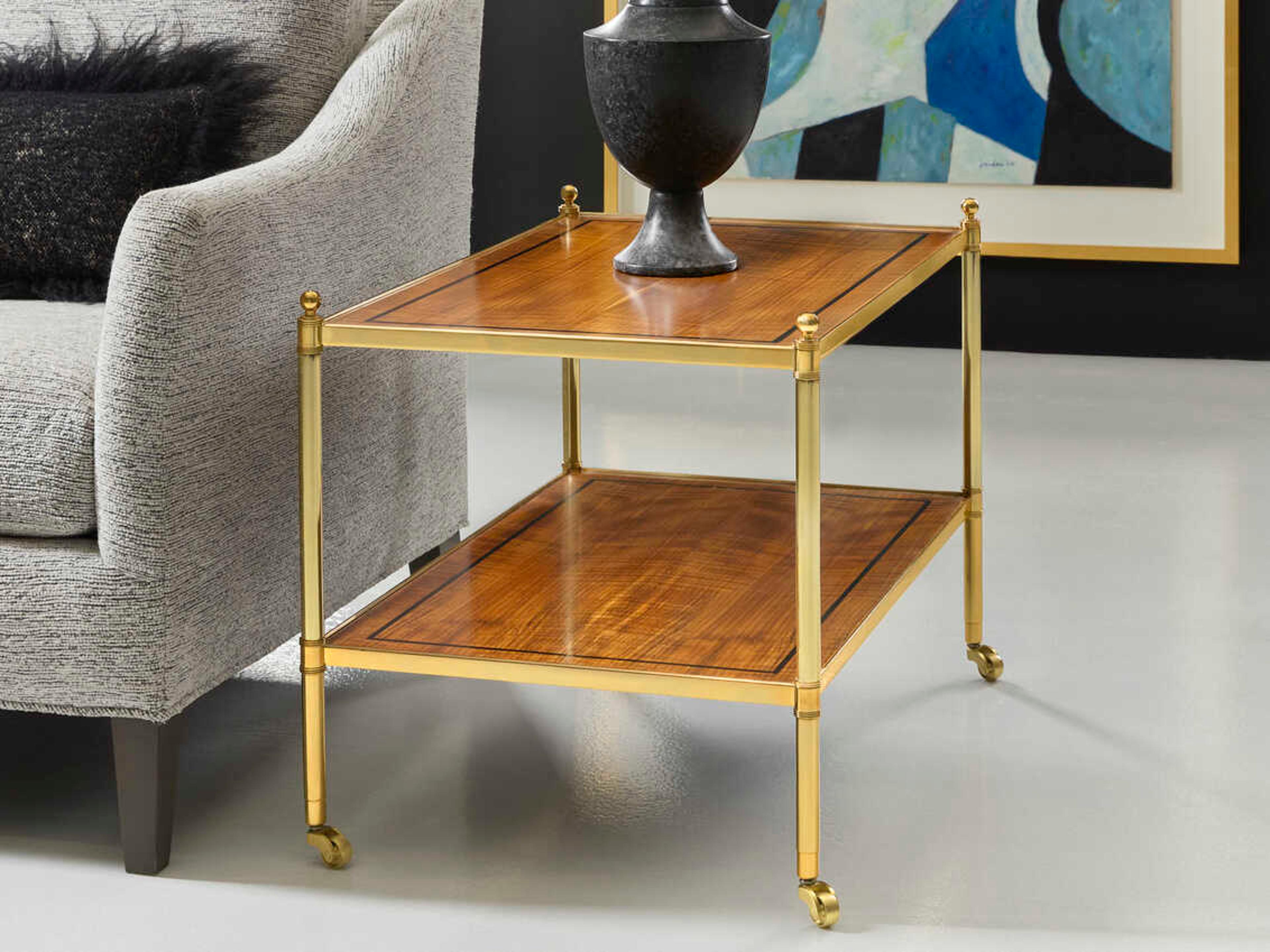 Modern History Home George Rectangular Wood End Table
