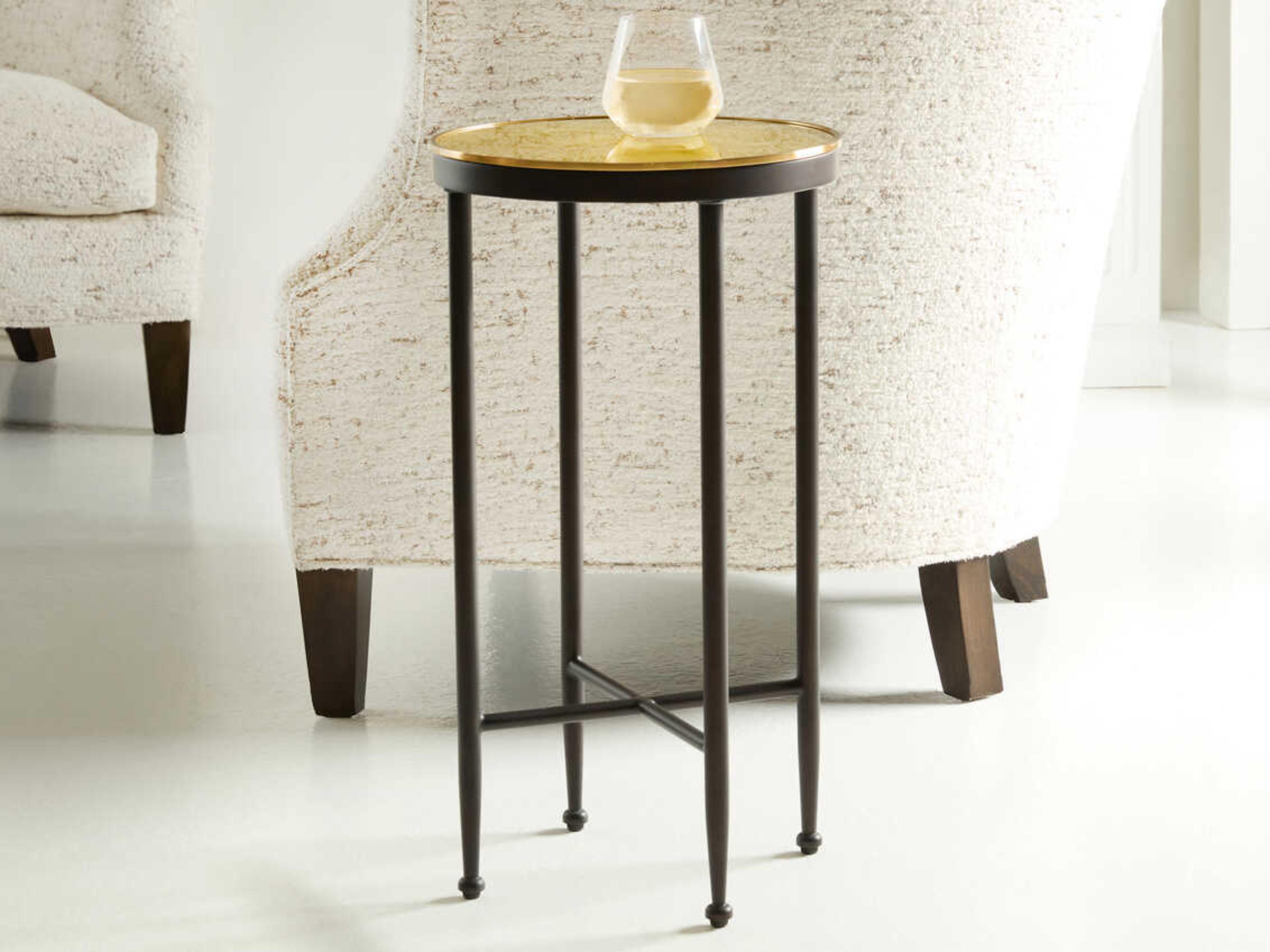 Nola Round Glass End Table
