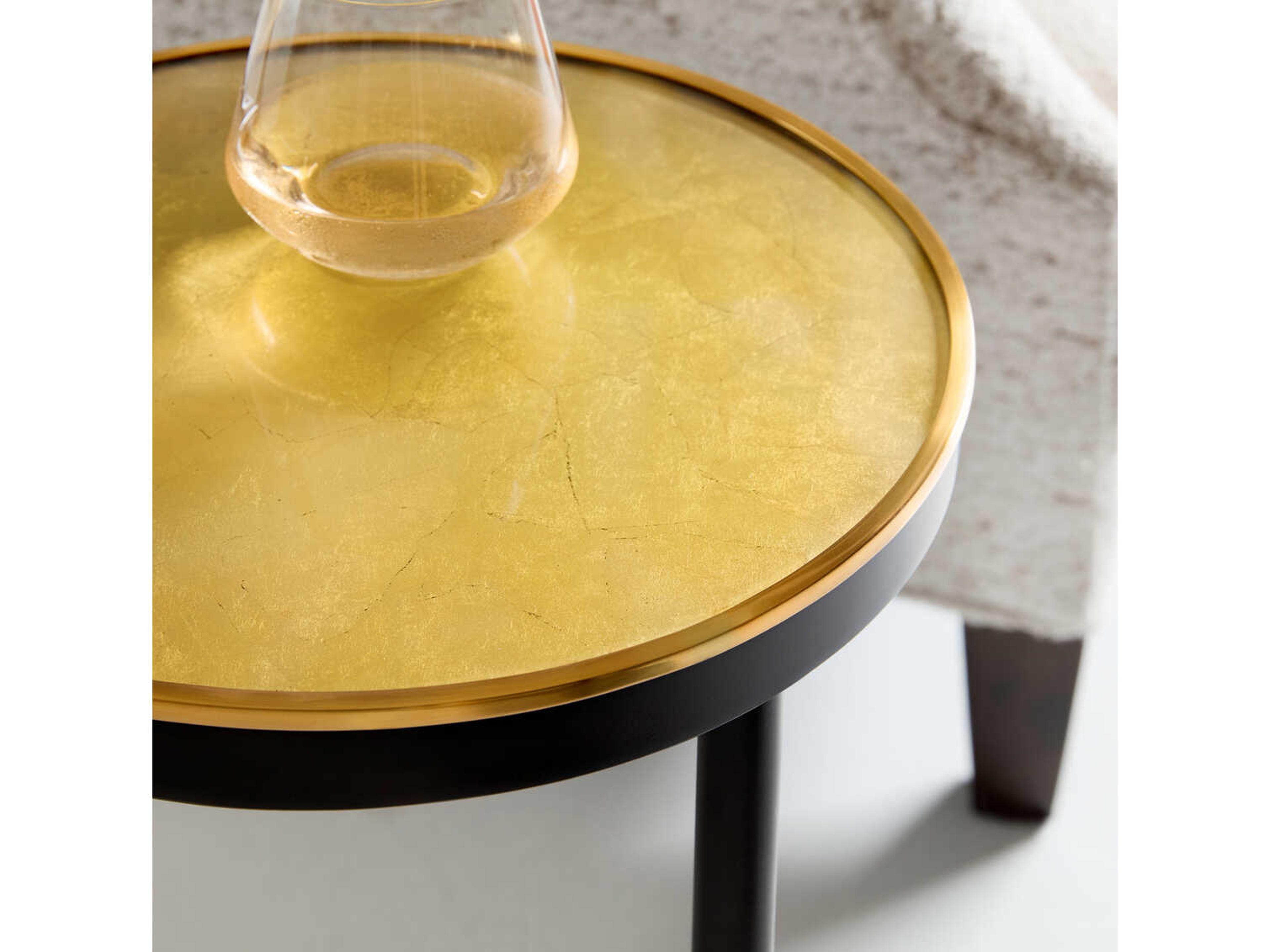 Modern History Home Nola Round Glass End Table