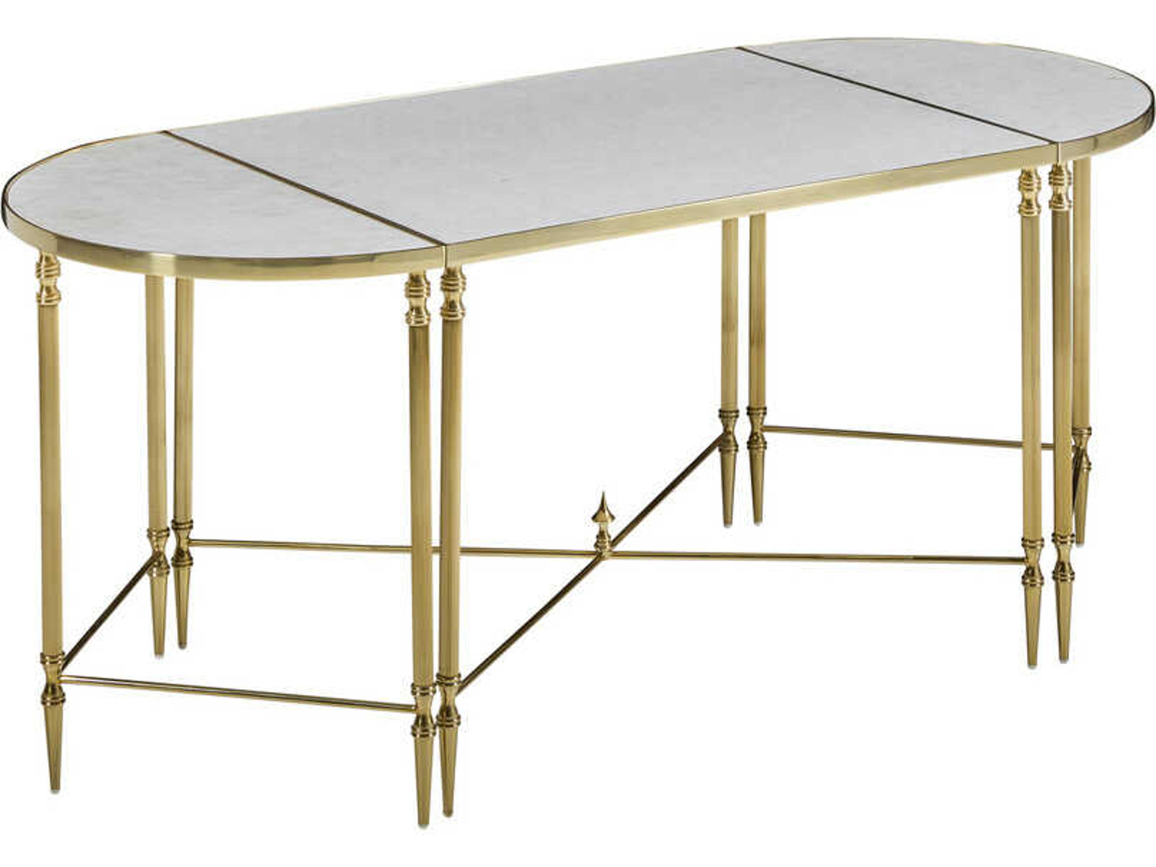 Metal 3 Piece Cocktail Rectangular Faux Marble Coffee Table