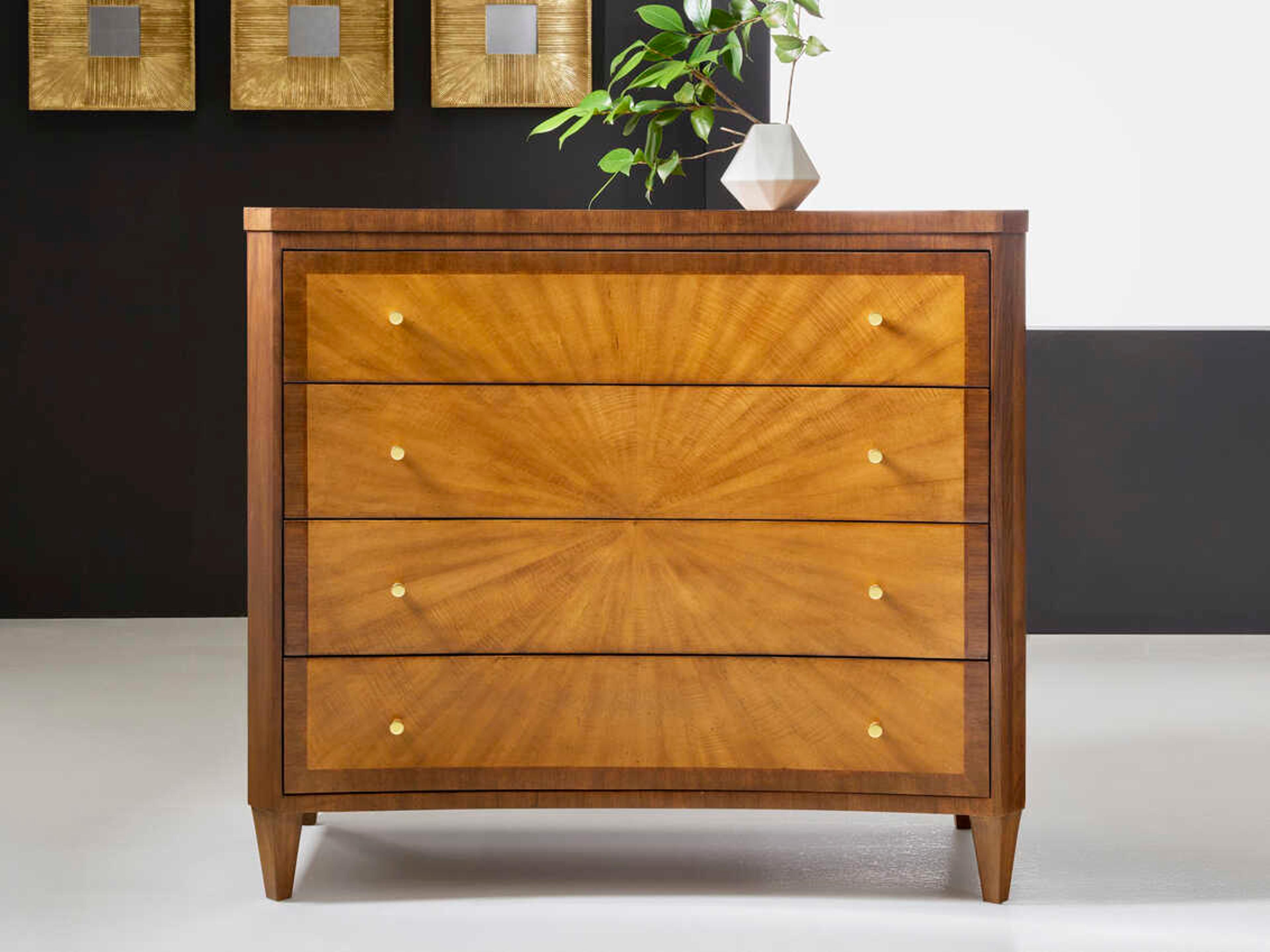 Modern History Home Starburst Brown Accent Chest
