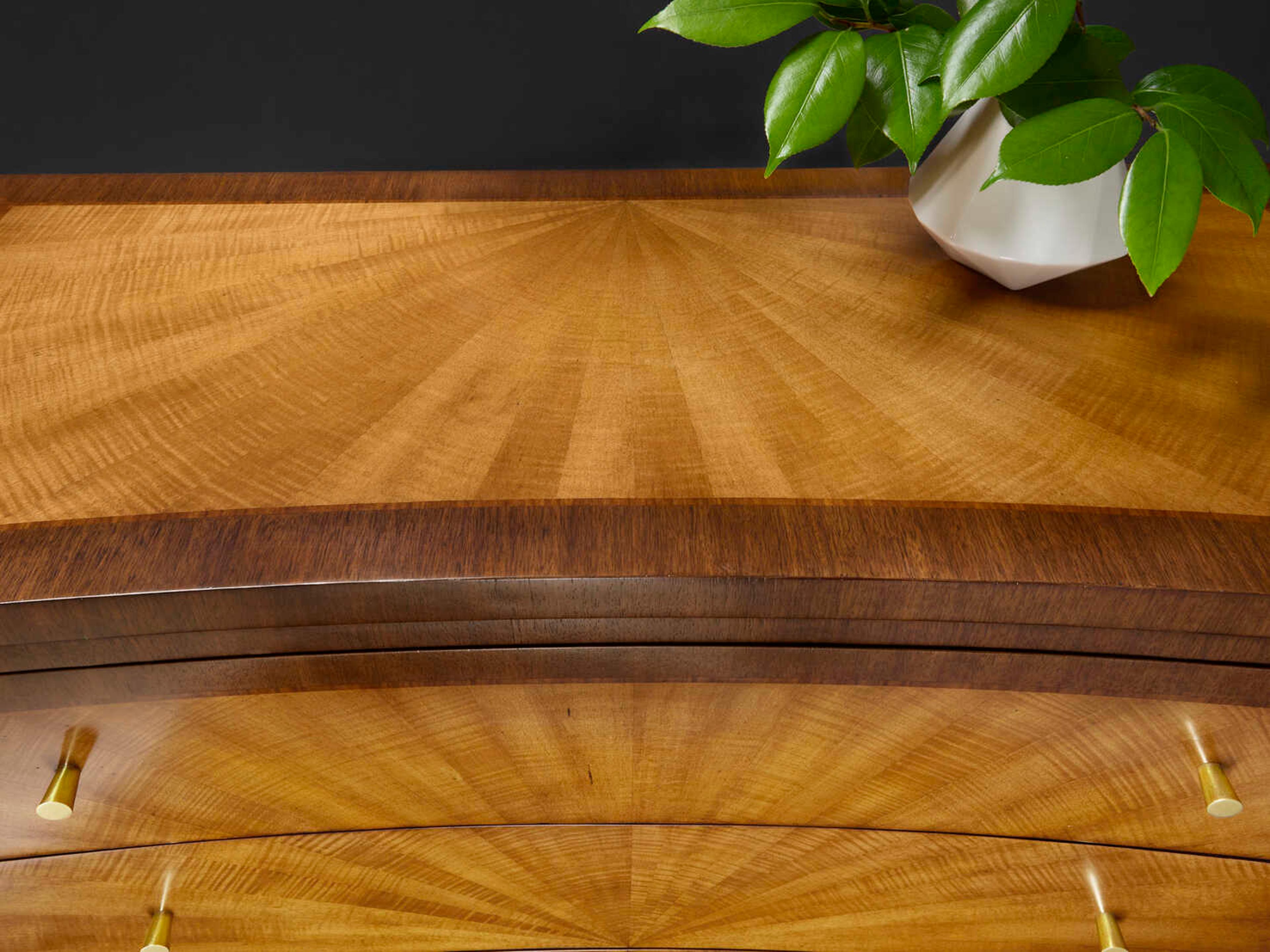 Modern History Home Starburst Brown Accent Chest