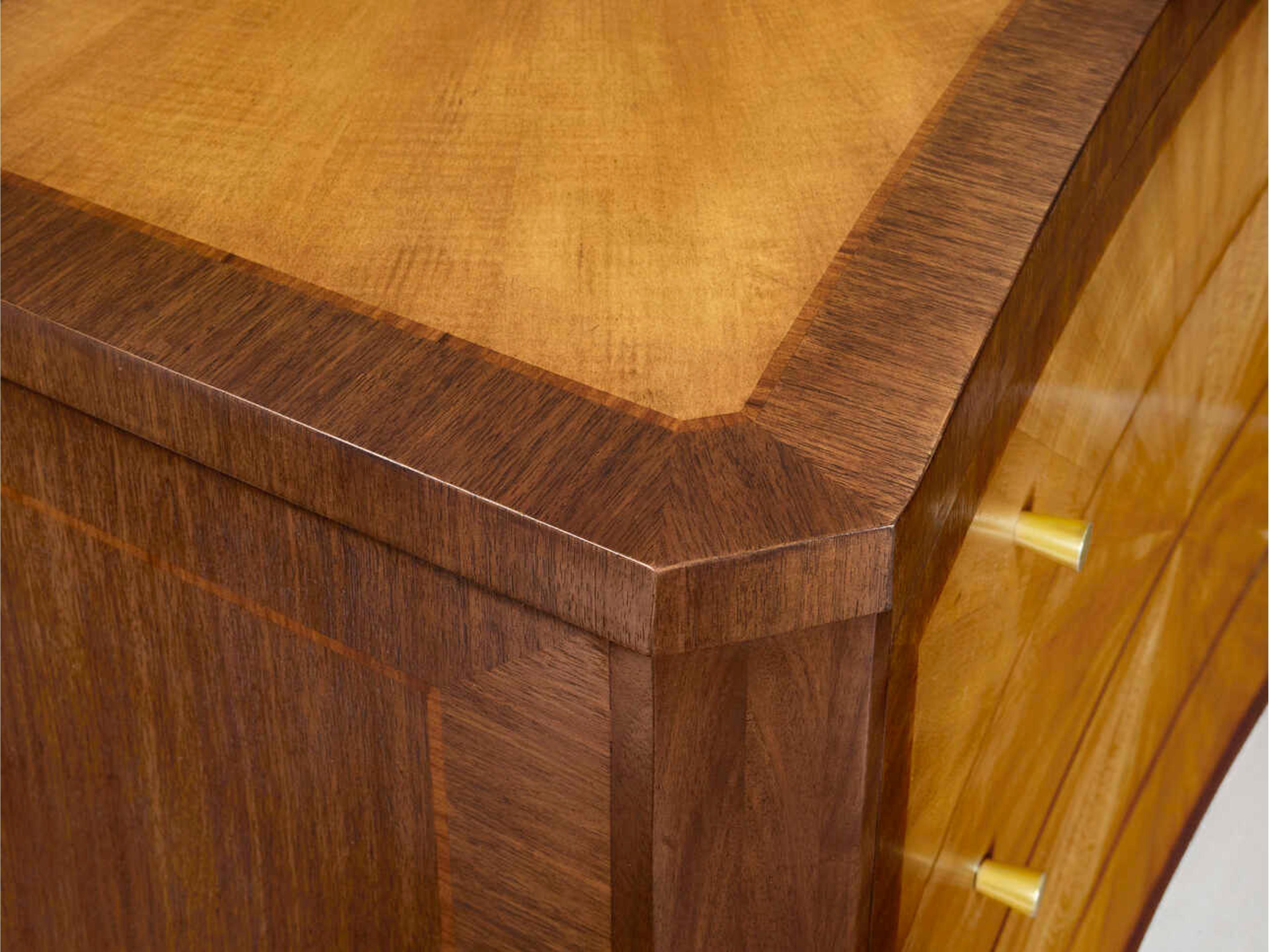 Modern History Home Starburst Brown Accent Chest