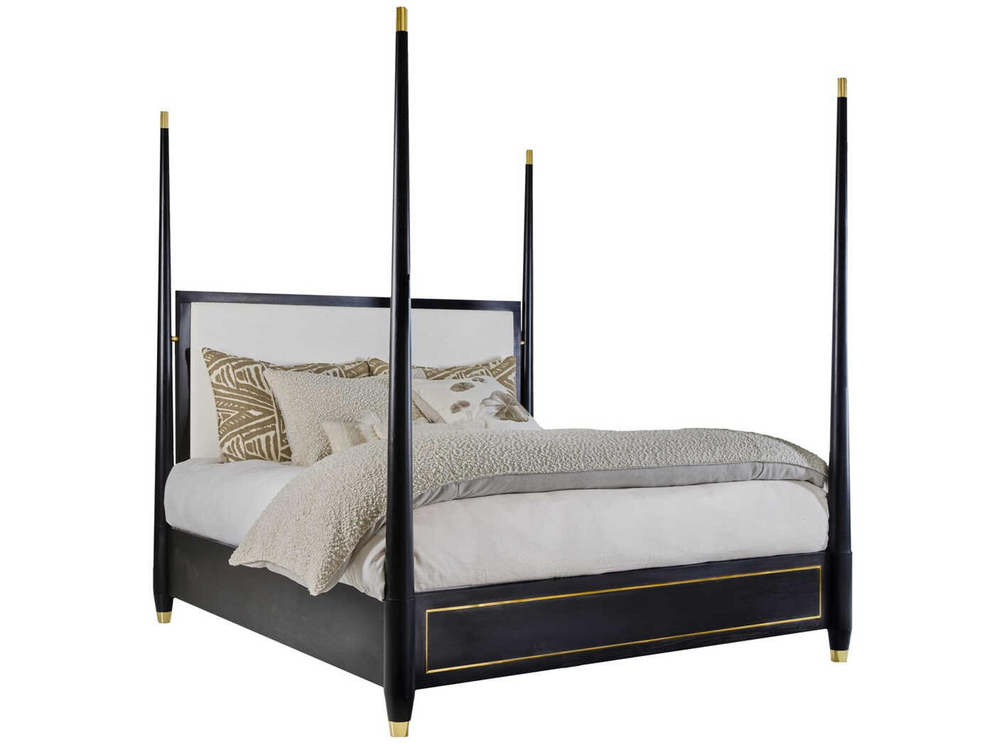 Concourde Ebony Wood King Four Poster Bed