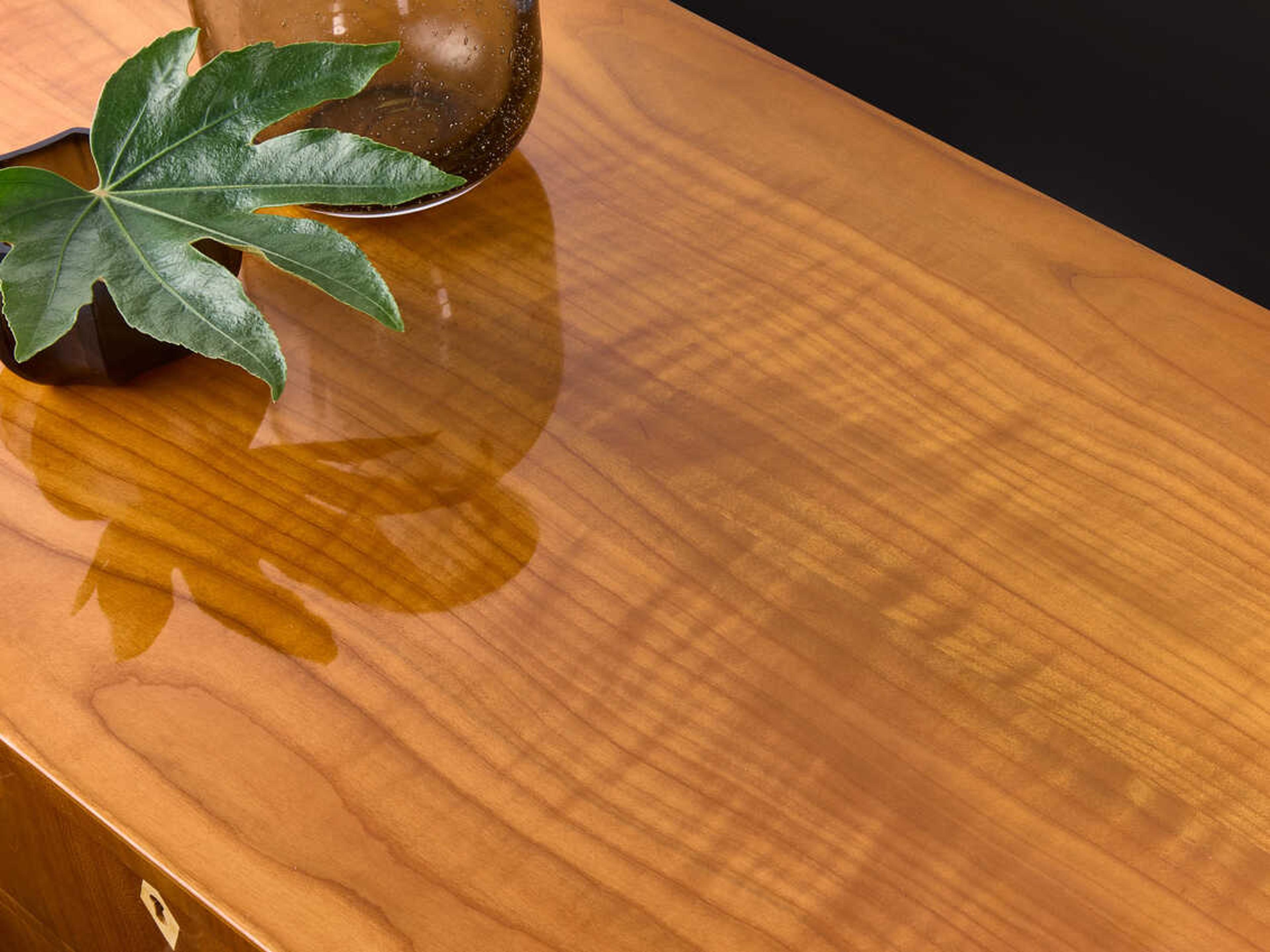 Modern History Home Vienna 2-Drawers Brown Cherry Wood Nightstand