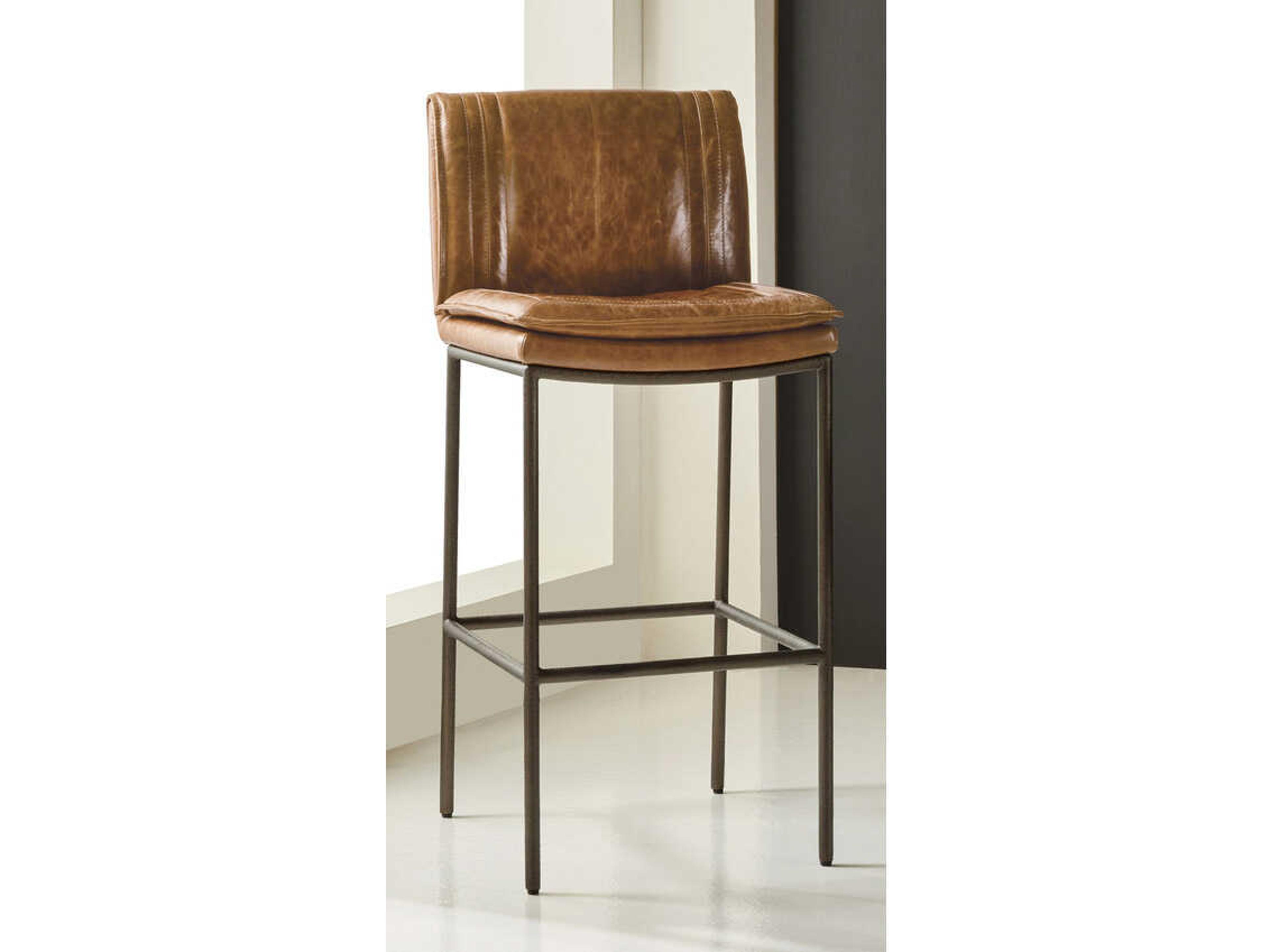 Kendall Leather Bar Stool