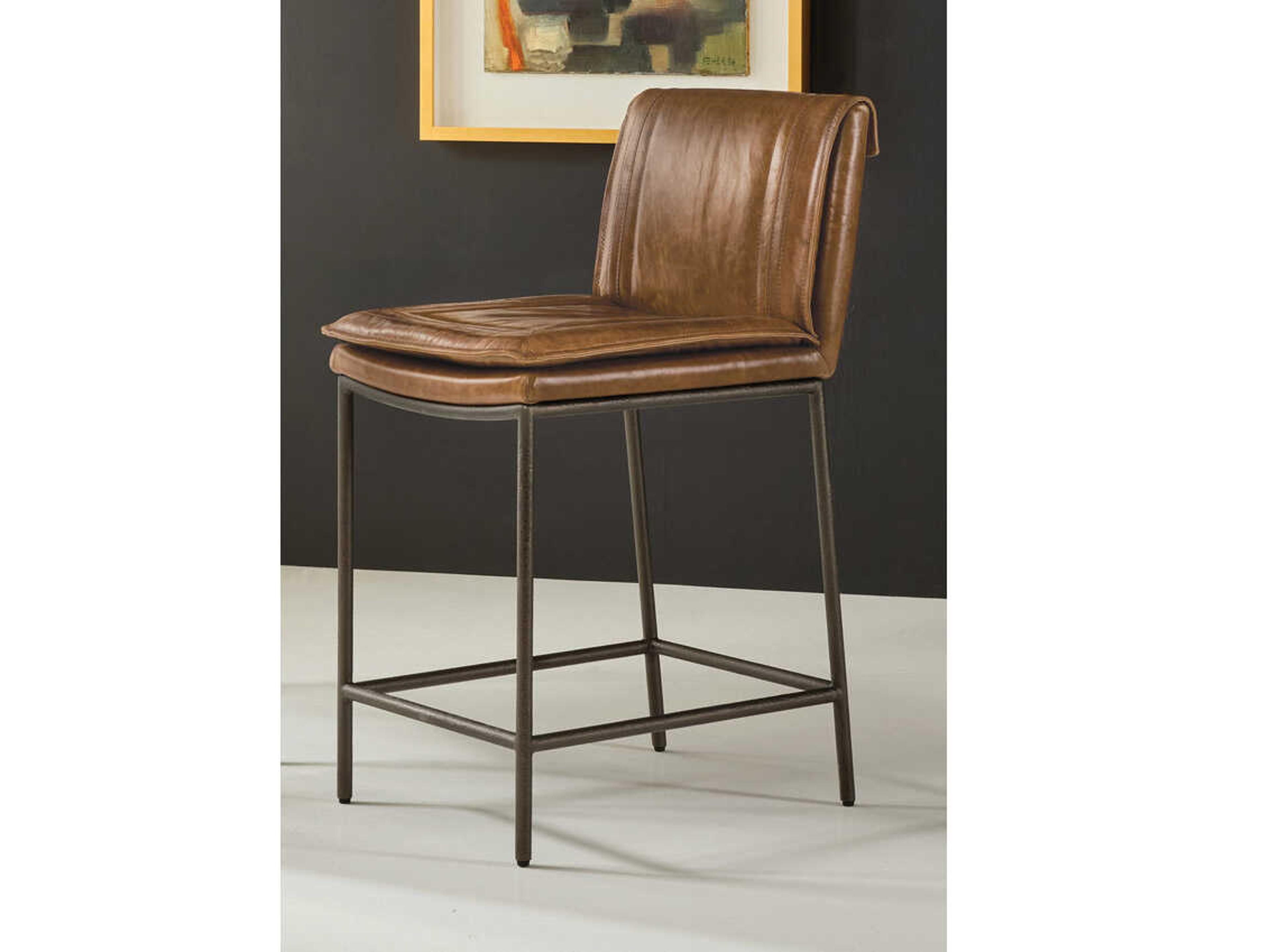Kendall Leather Counter Stool