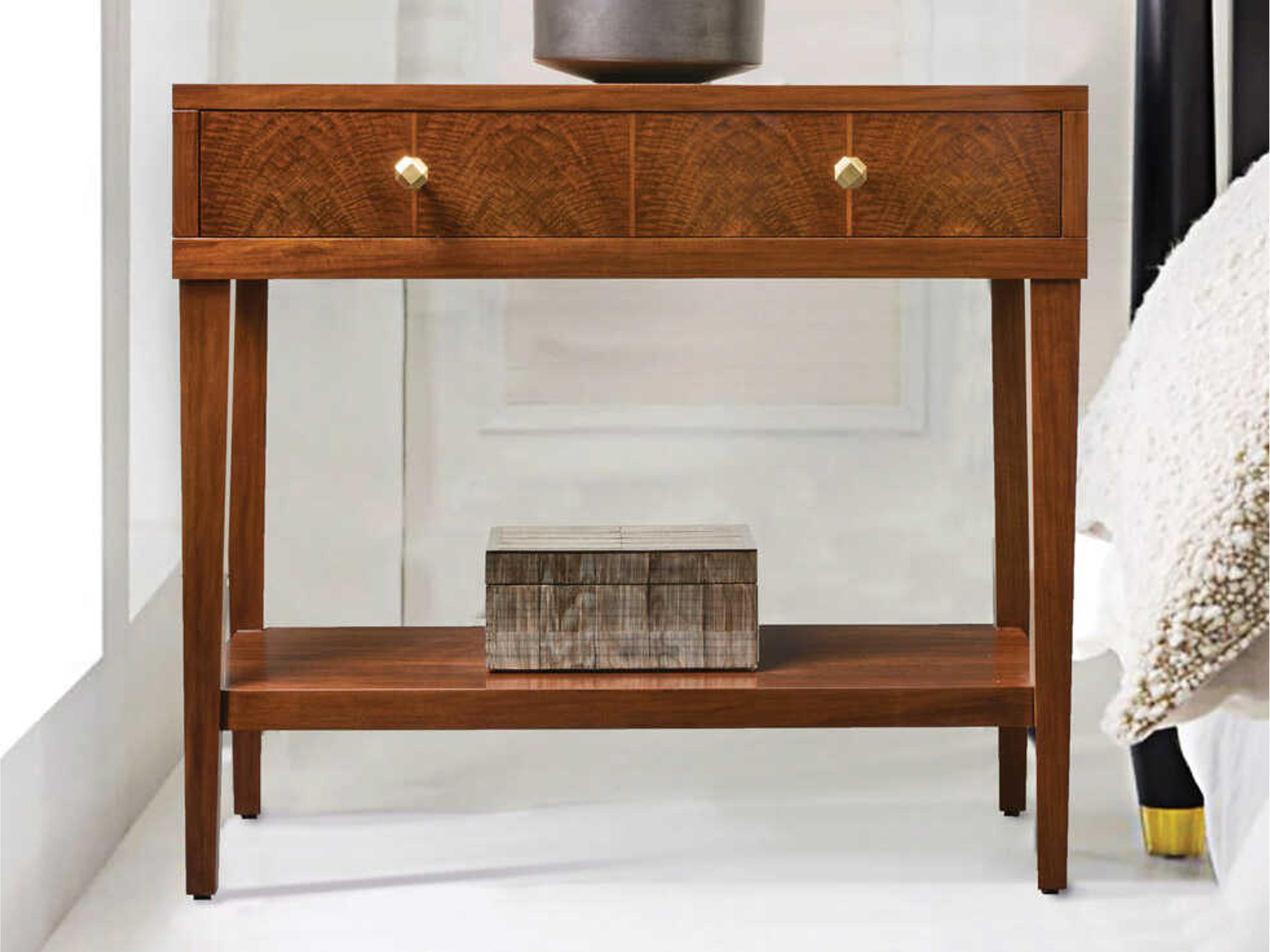 Pegano 1-Drawer Brown Nightstand