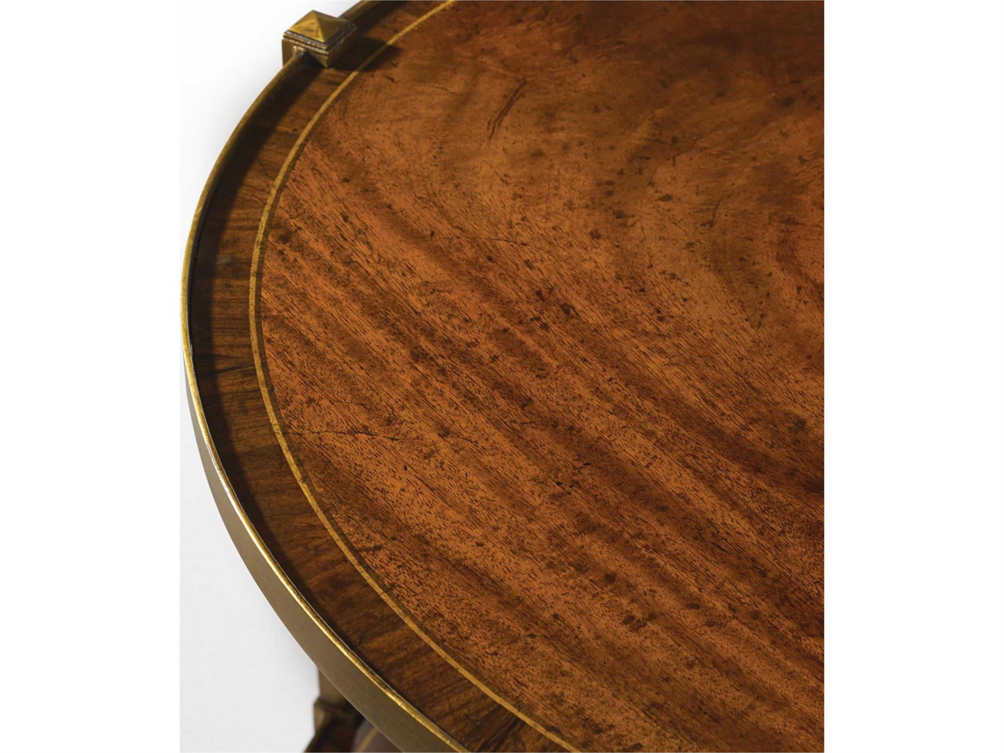 Modern History Home Round Wood End Table