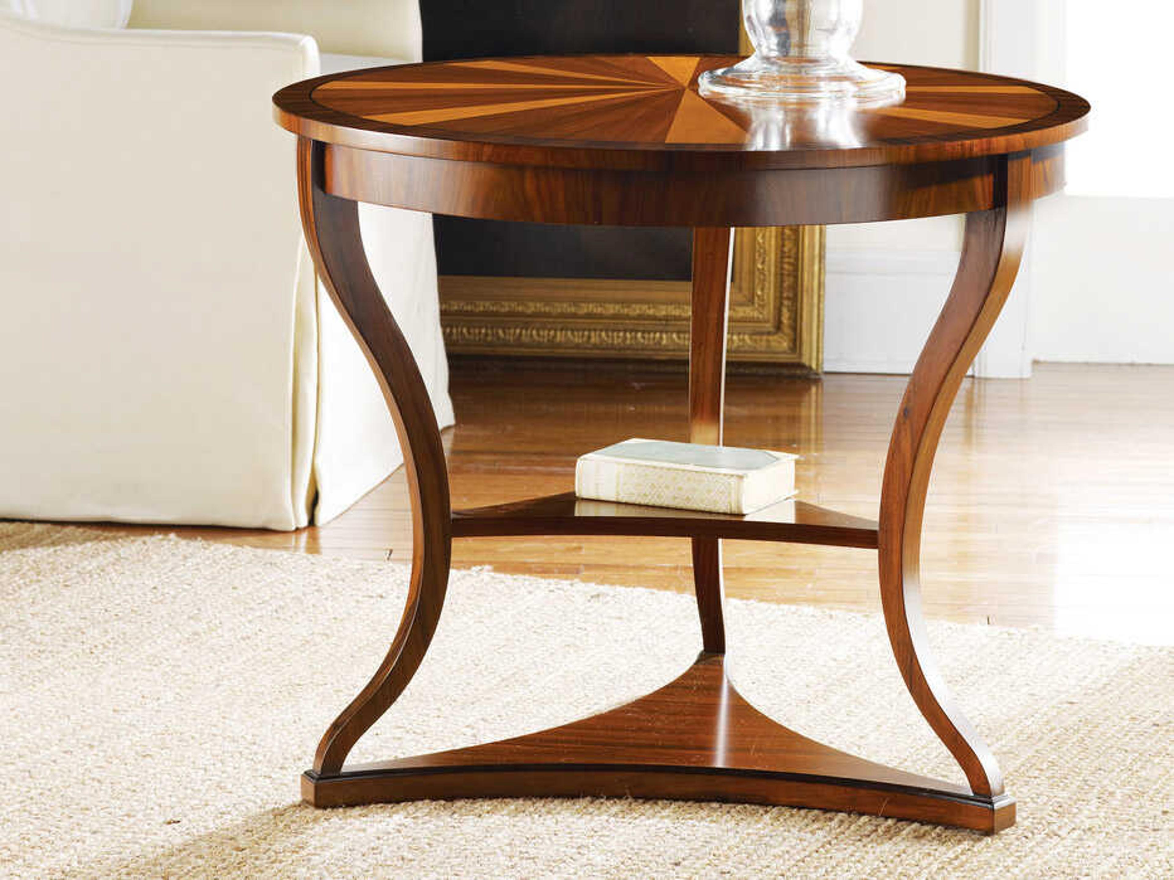 Regency Round Wood End Table