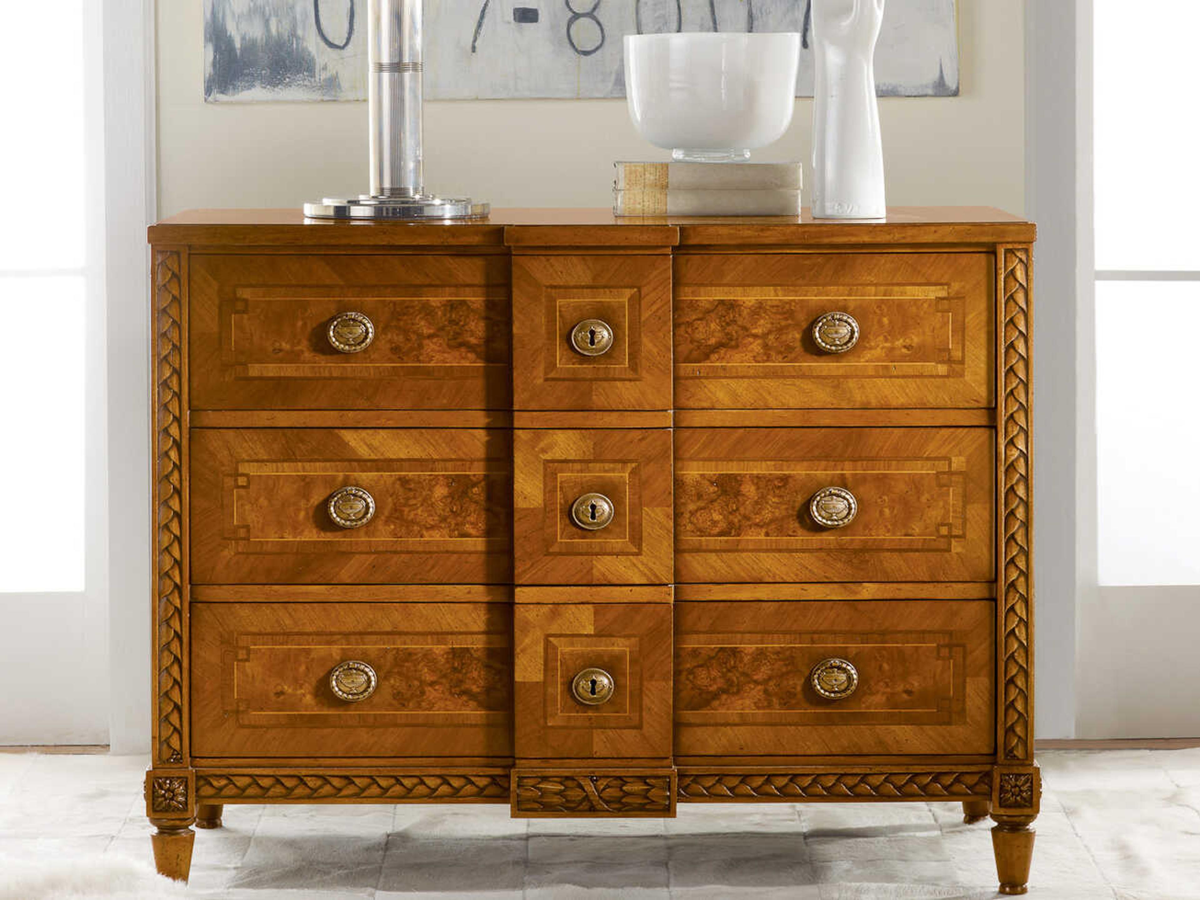 Modern History Home Continental Brown Rosewood Commode