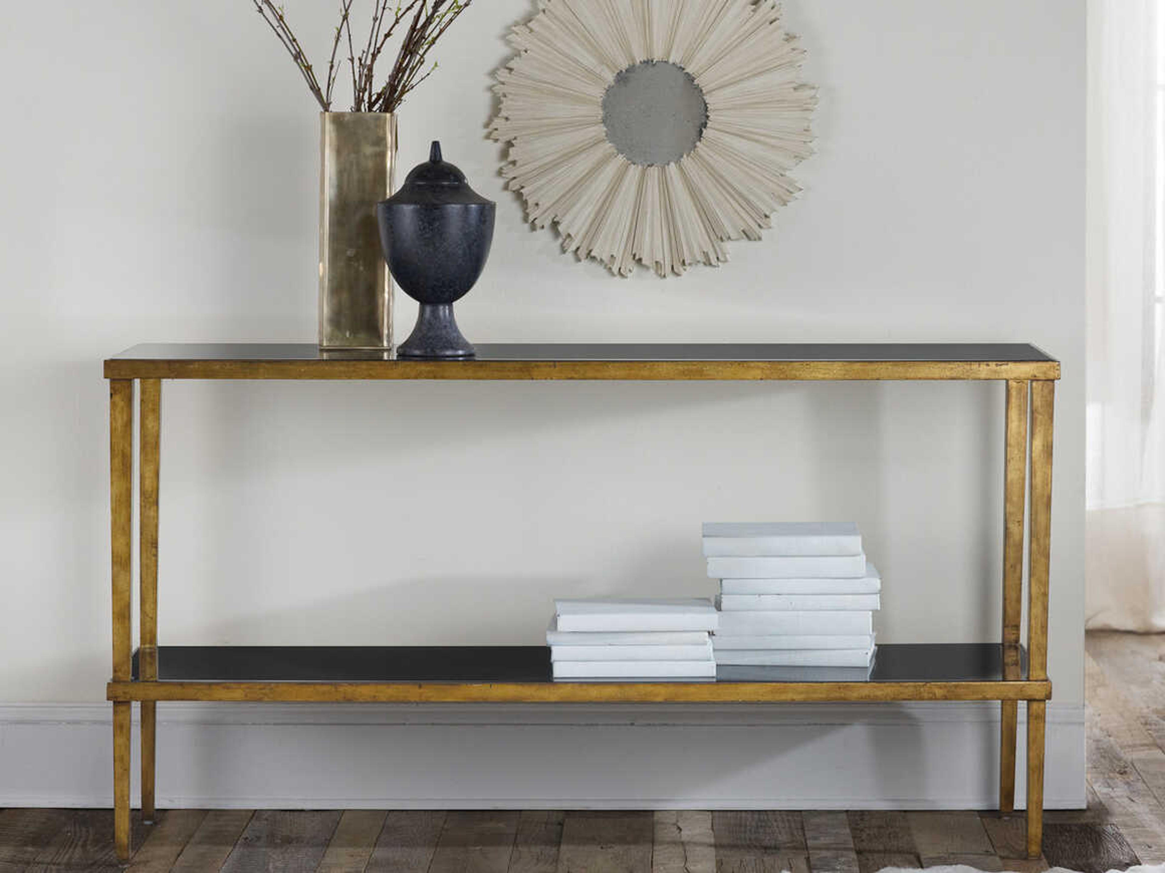 Rectangular Glass Console Table