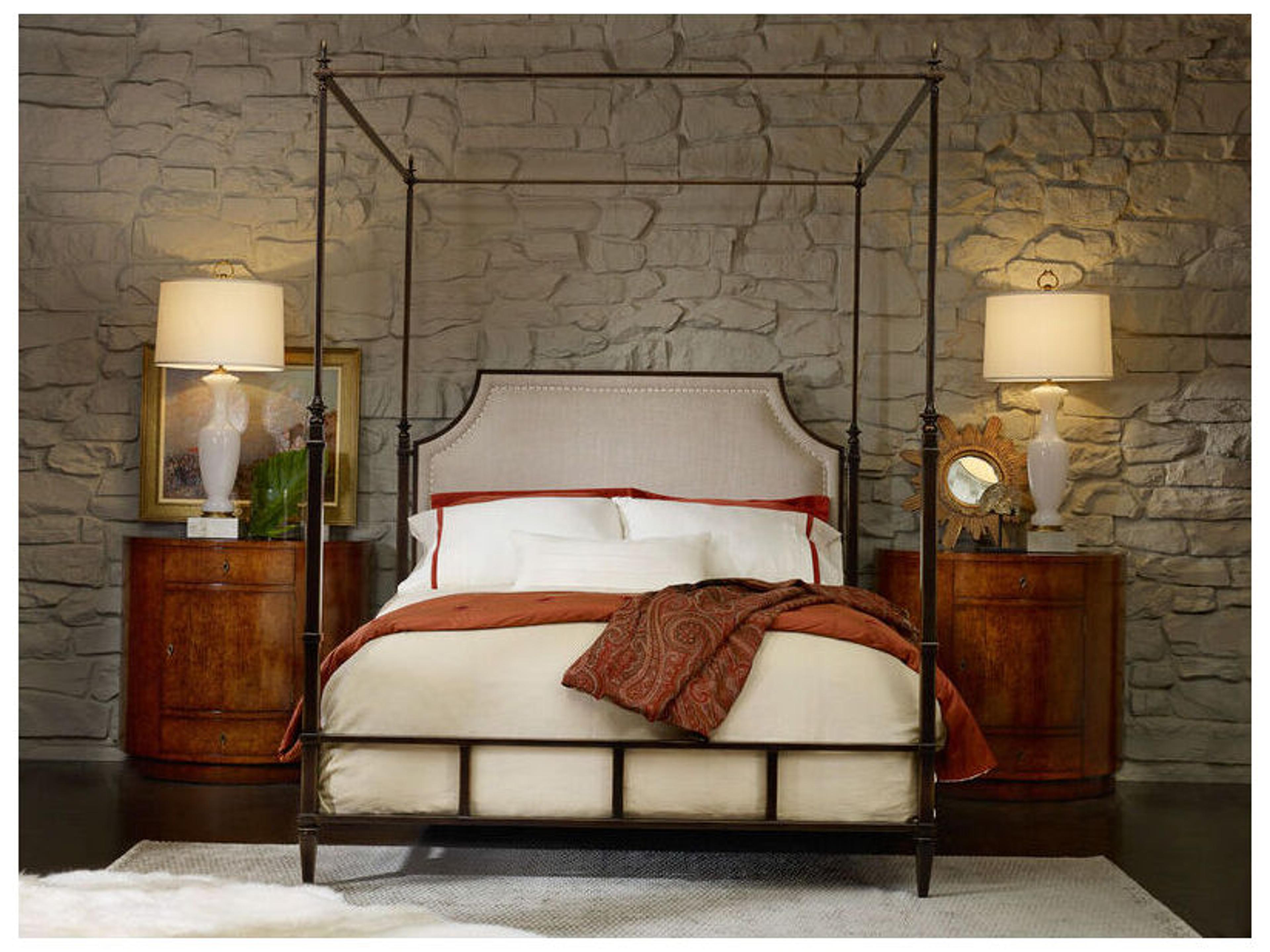 Modern History Home Bronze Metal Black Queen Canopy Bed
