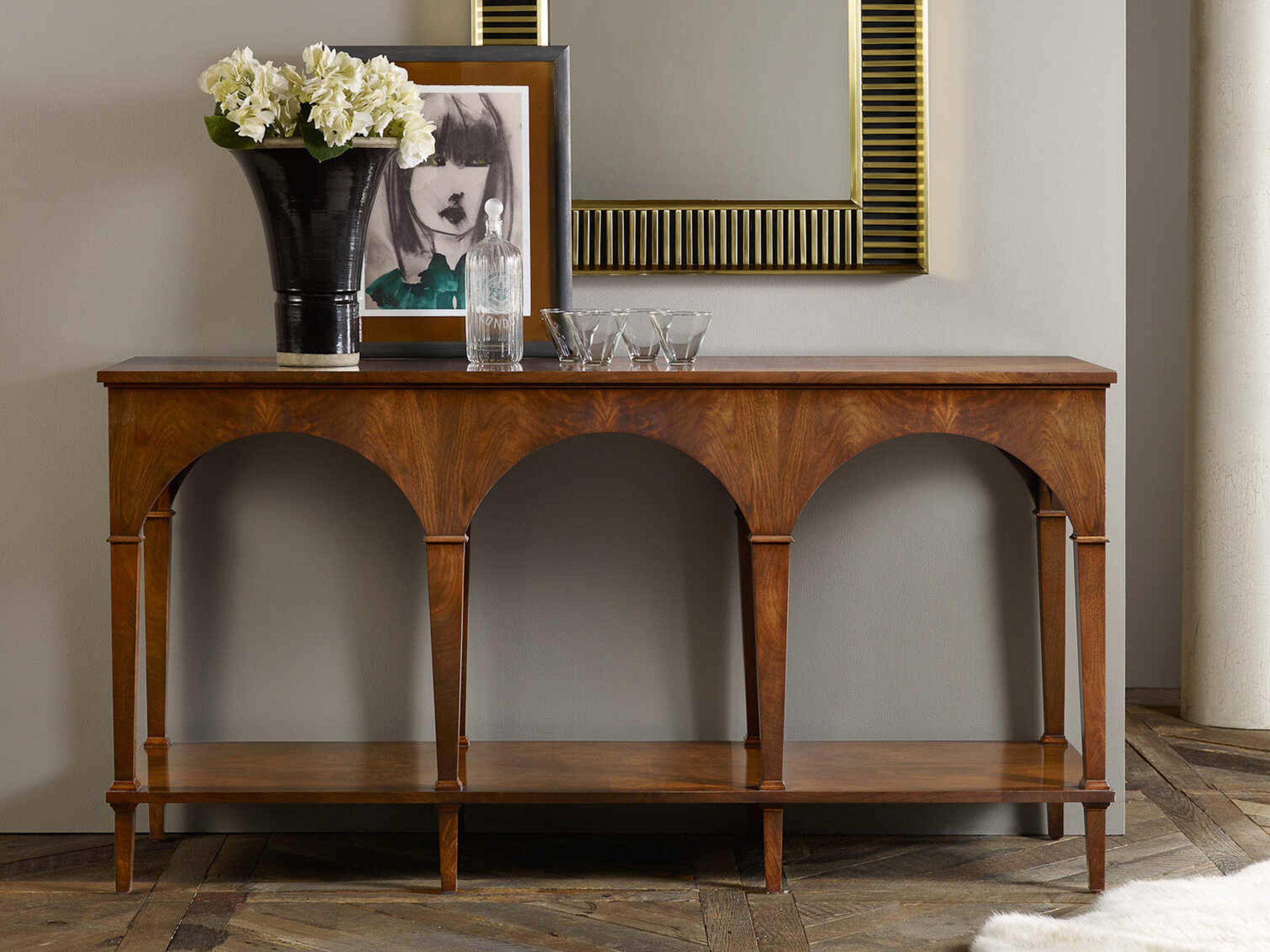 Classical Rectangular Wood Console Table