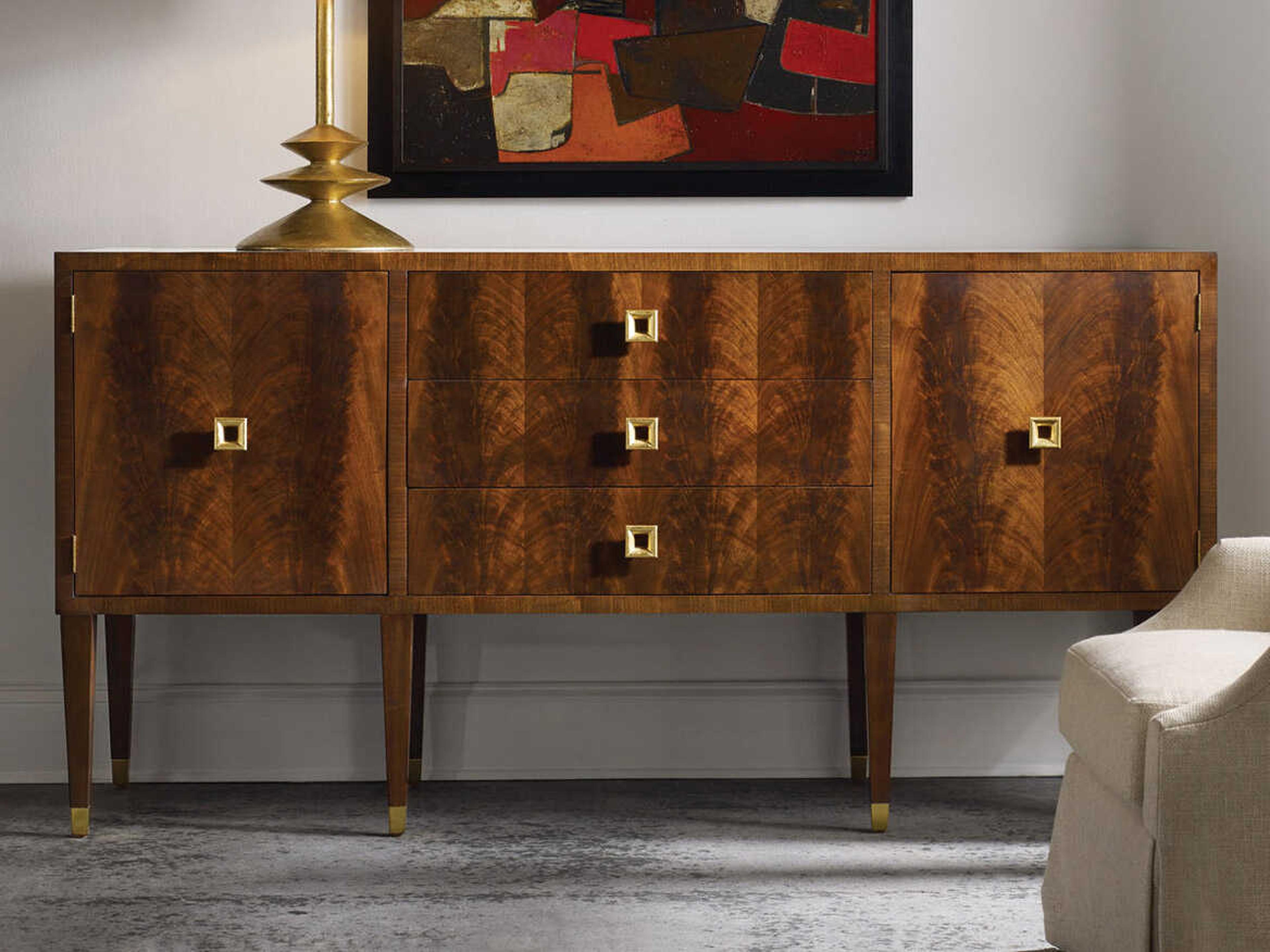 Avignon 80" Walnut Wood Sideboard