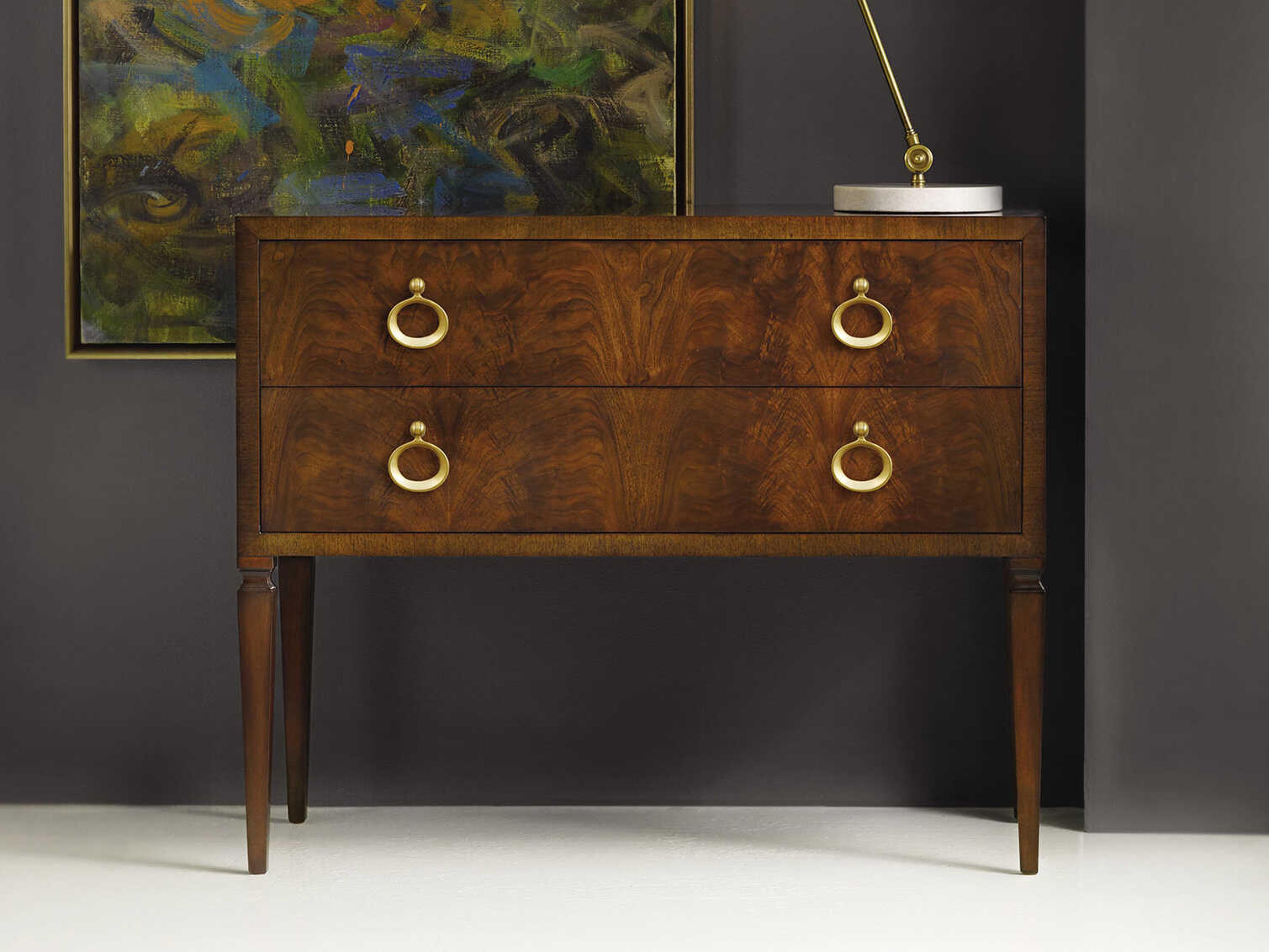 Avignon Brown Walnut Wood Commode