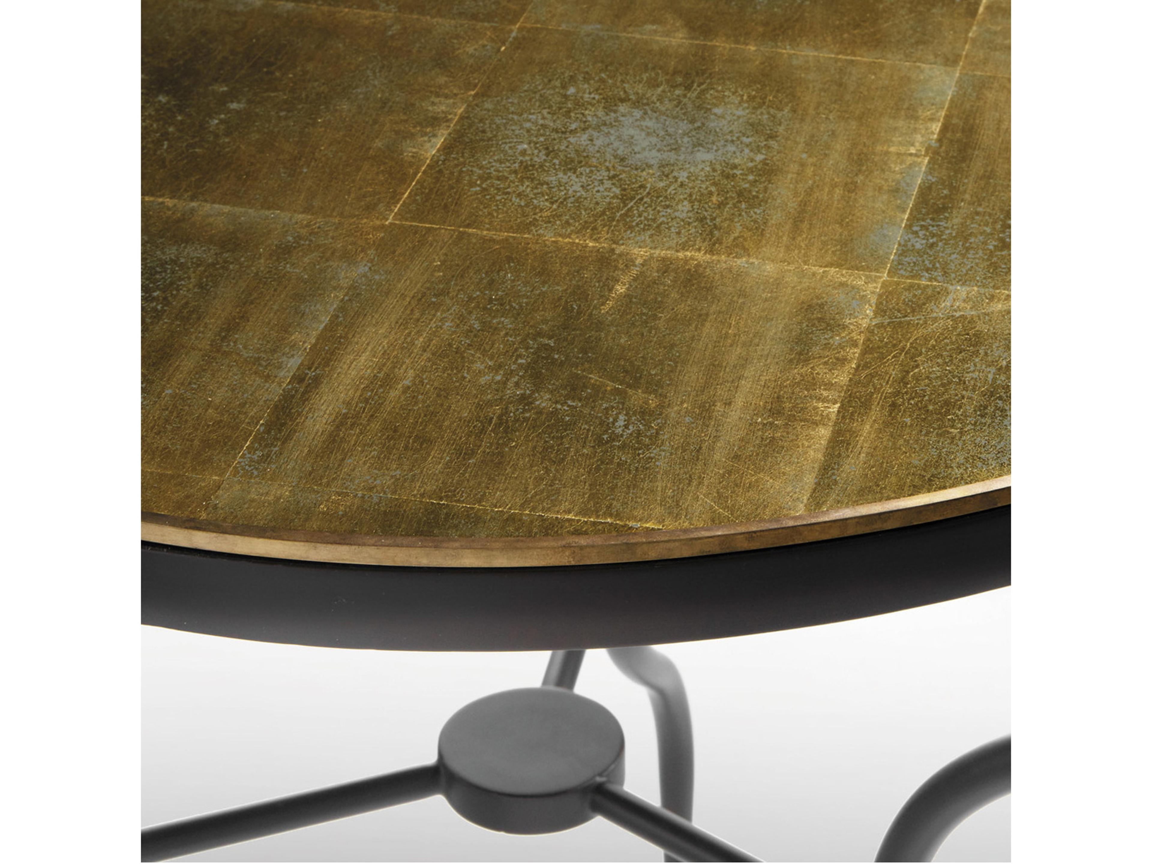 Modern History Home Round Glass End Table