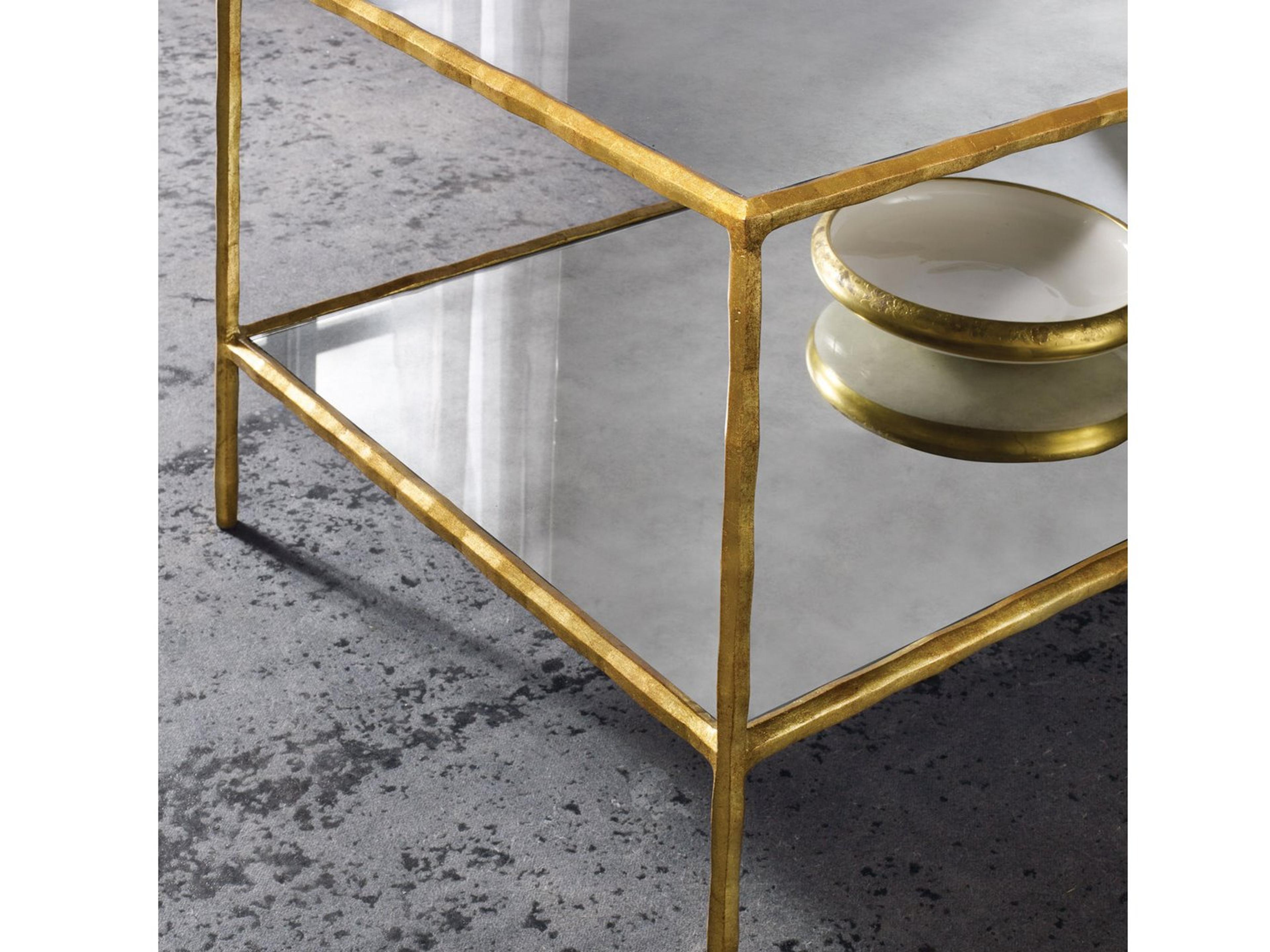 Modern History Home Organic Rectangular Mirror Coffee Table