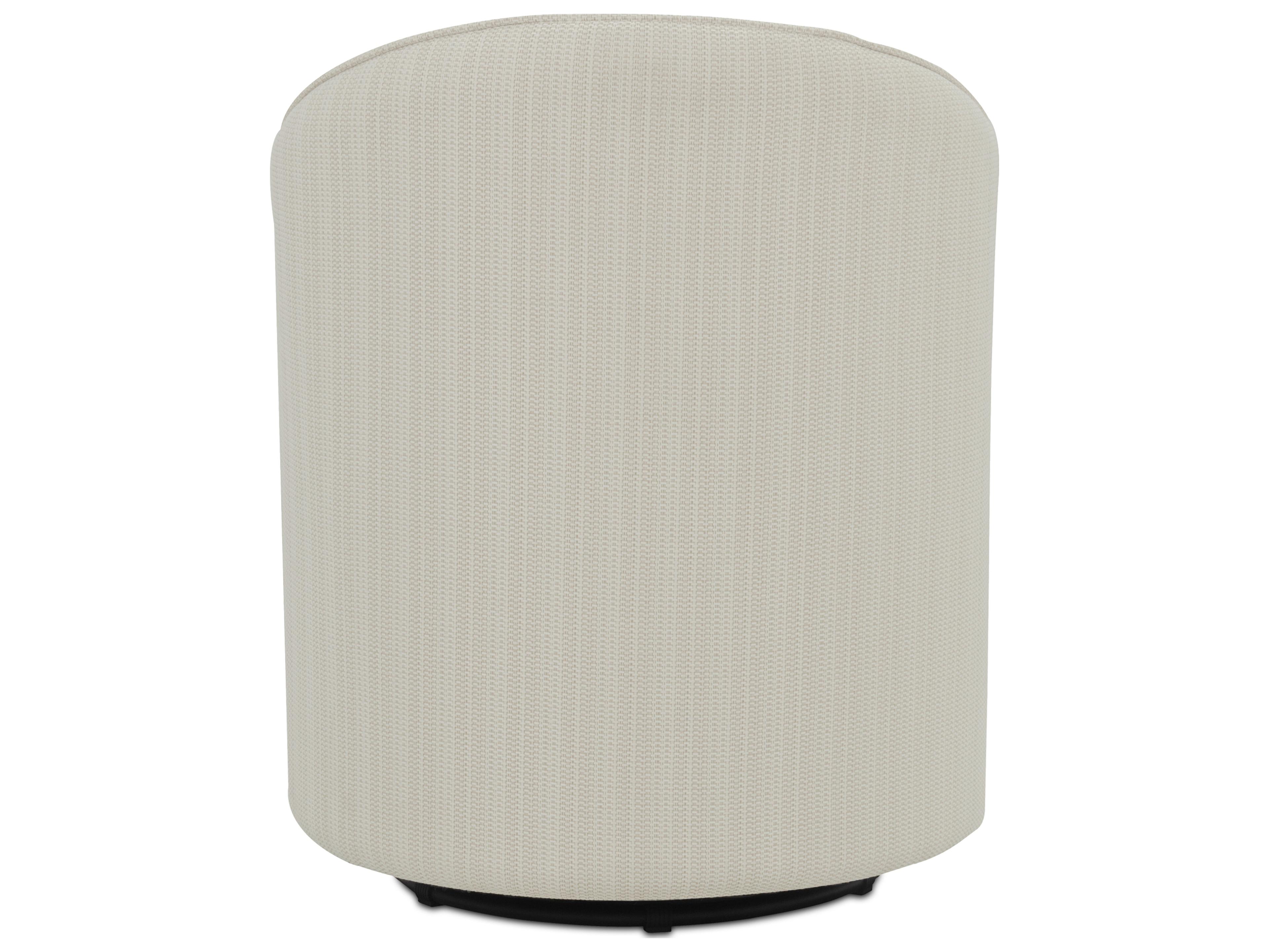 Moe's Home Outdoor Sylvie Cream Fabric Cushion Dining Chair