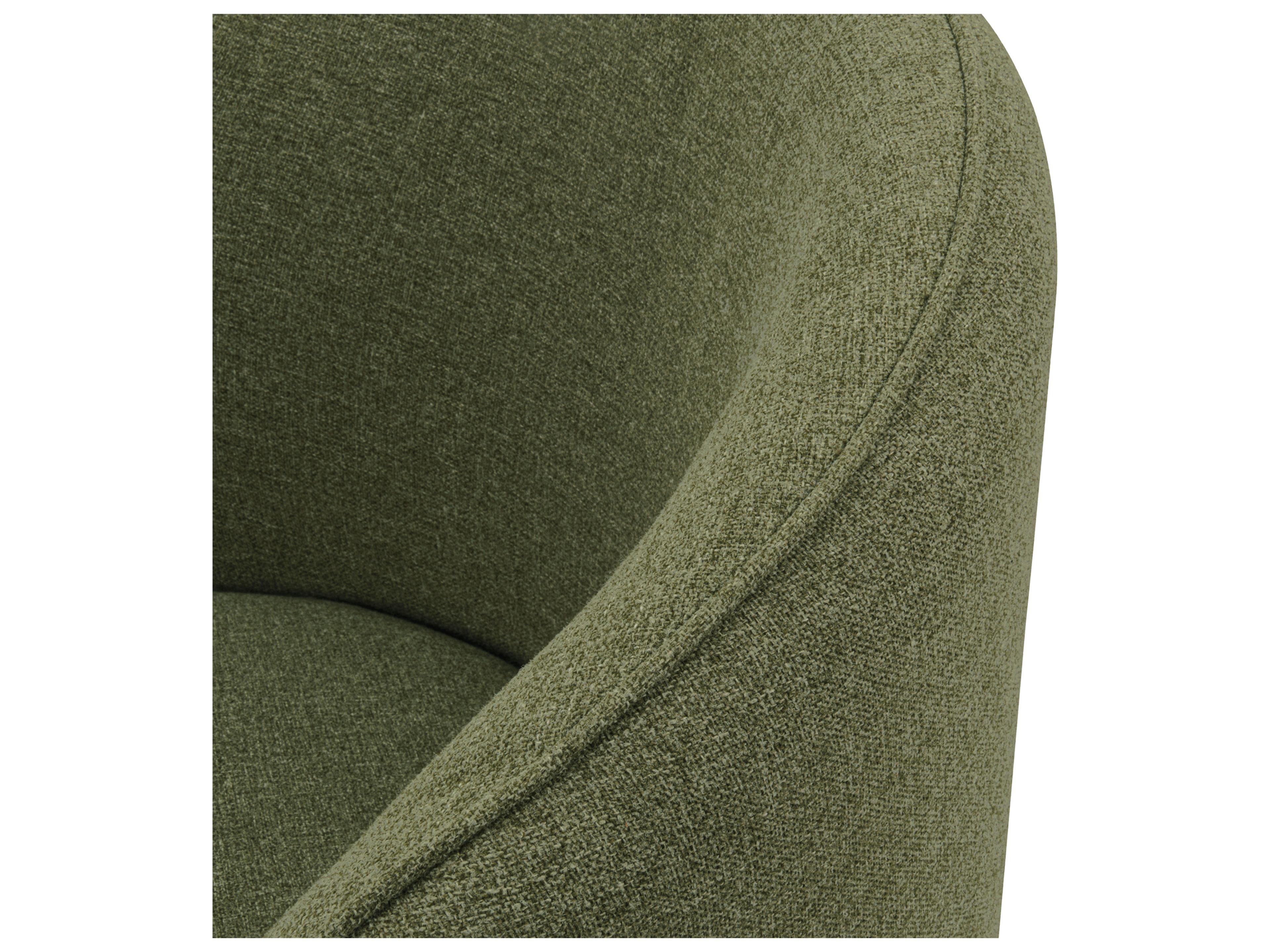 Moe's Home Outdoor Sylvie Green Fabric Cushion Dining Chair