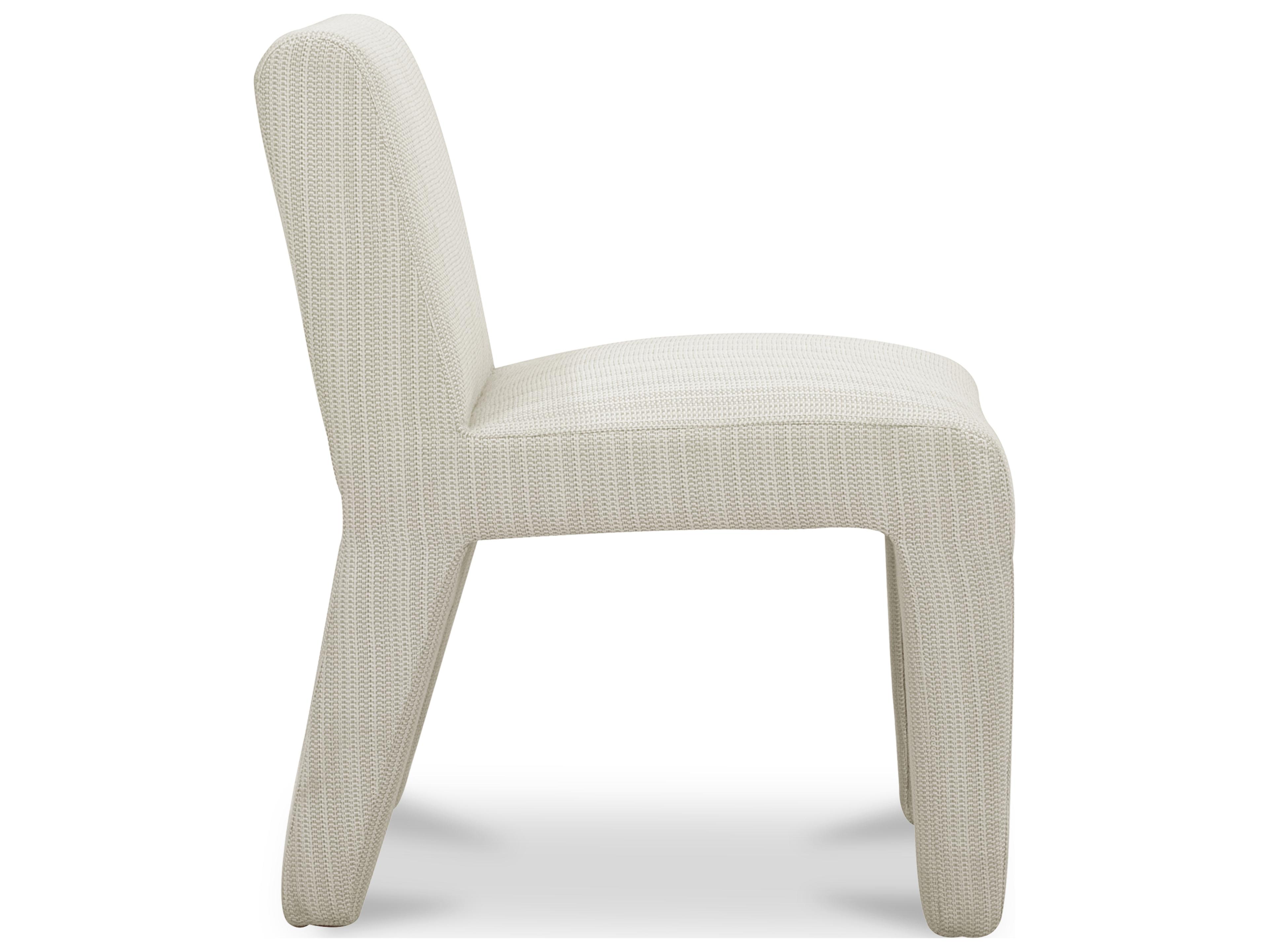 Moe's Home Outdoor Verona Cream Fabric Cushion Dining Chair