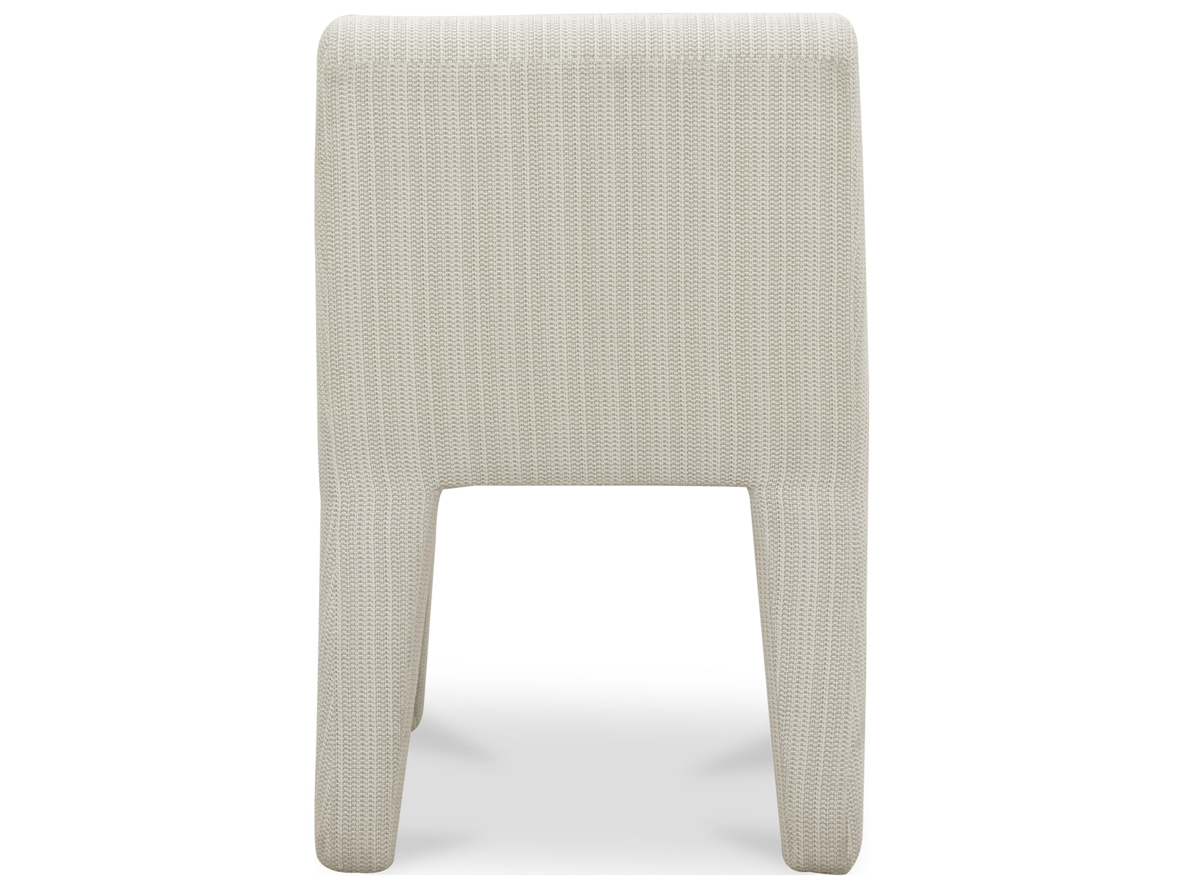 Moe's Home Outdoor Verona Cream Fabric Cushion Dining Chair