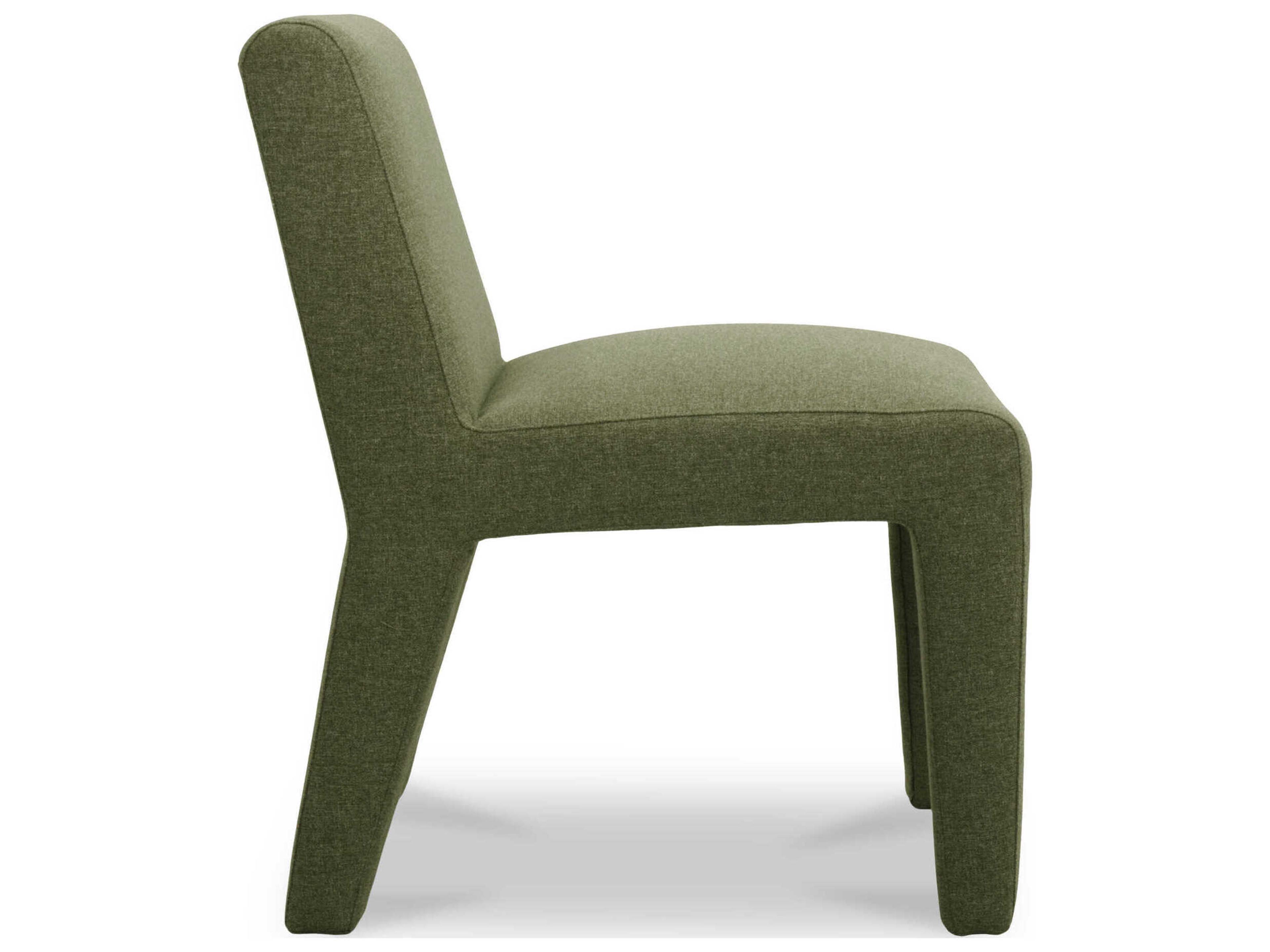 Moe's Home Outdoor Verona Green Fabric Cushion Dining Chair