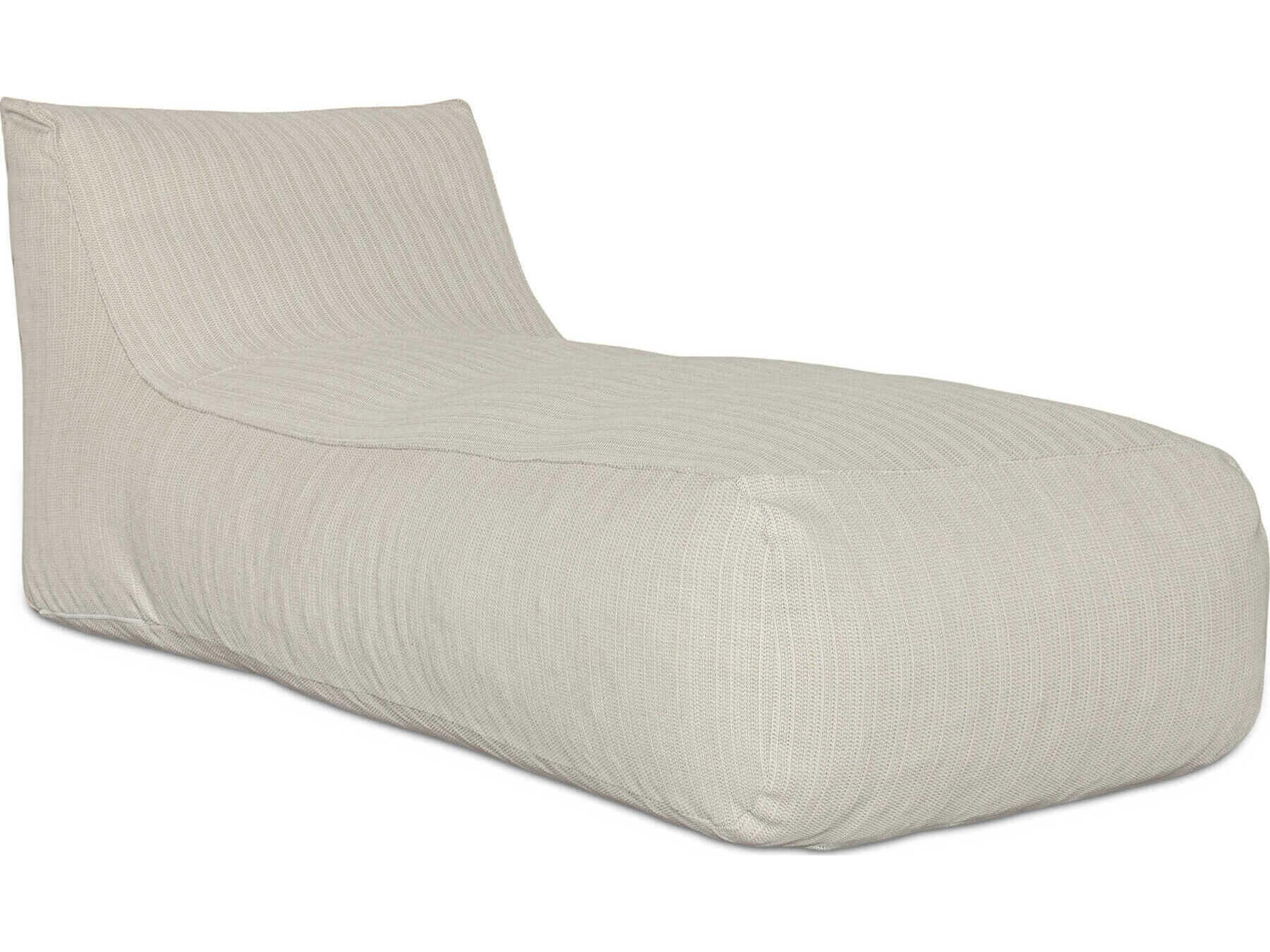 Lirio Cream Fabric Cushion Chaise Lounge