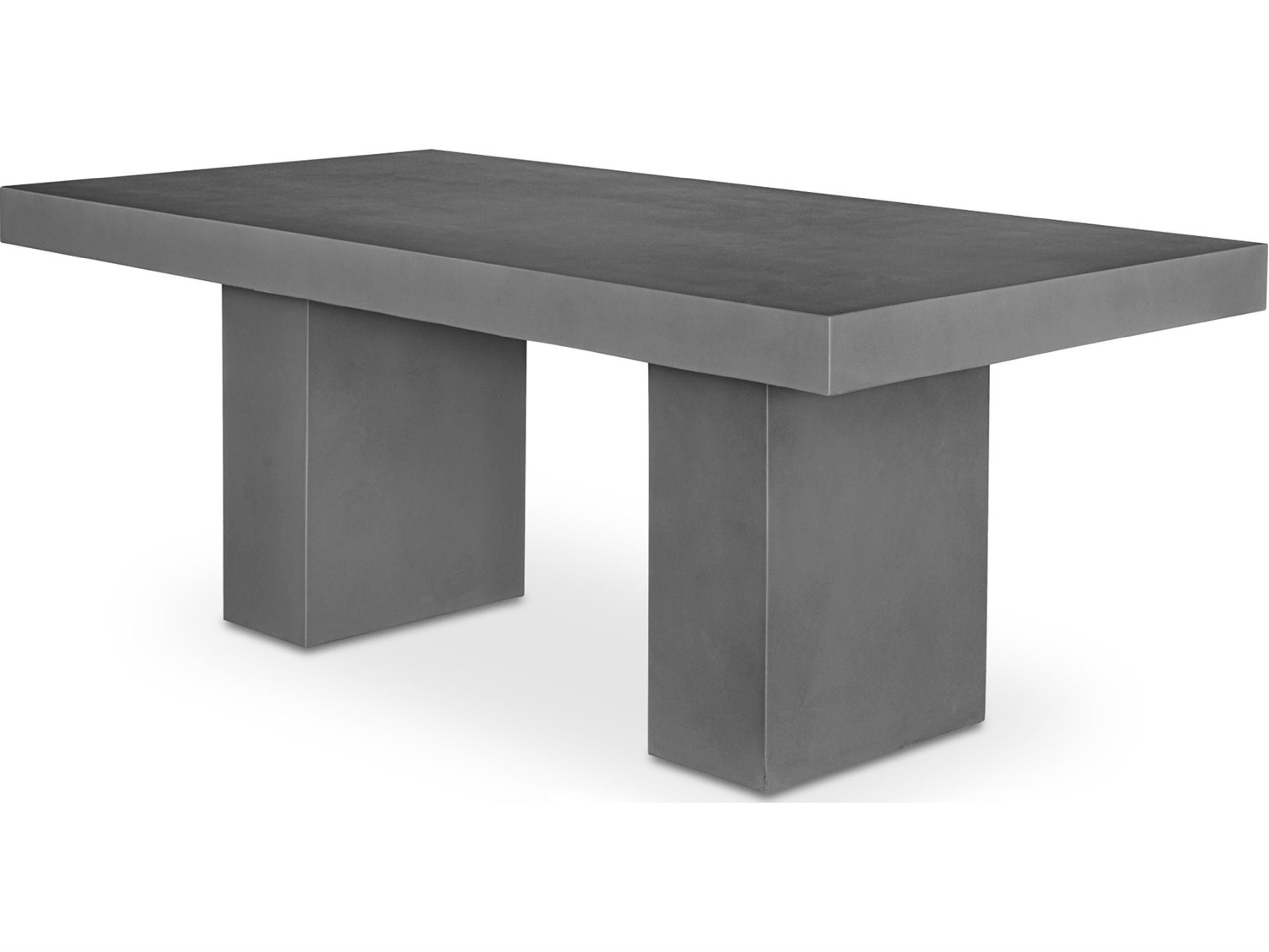 Moe's Home Outdoor Antonius Dining Table Dark Grey