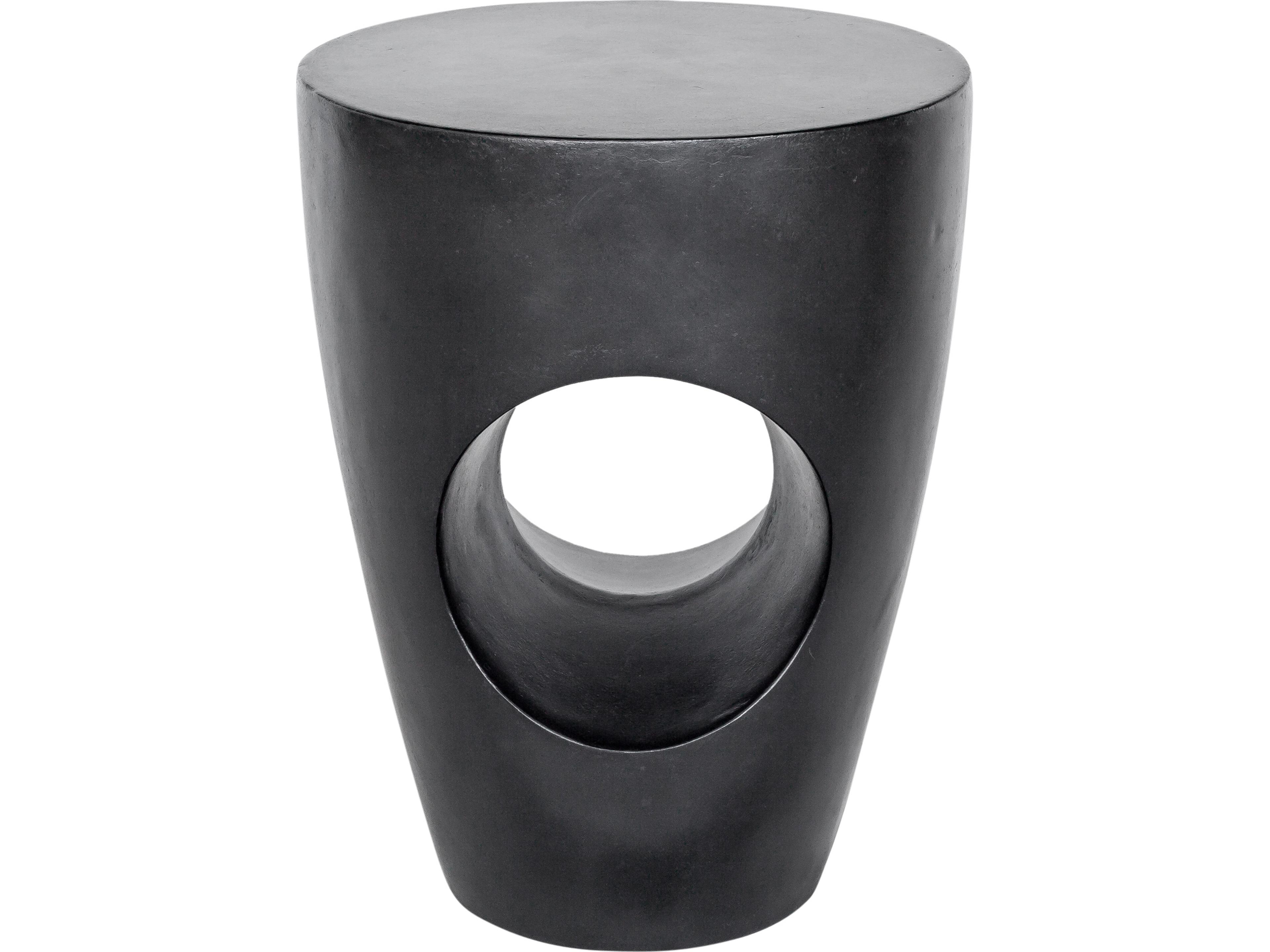 Aylard Black Round Stool / End Table