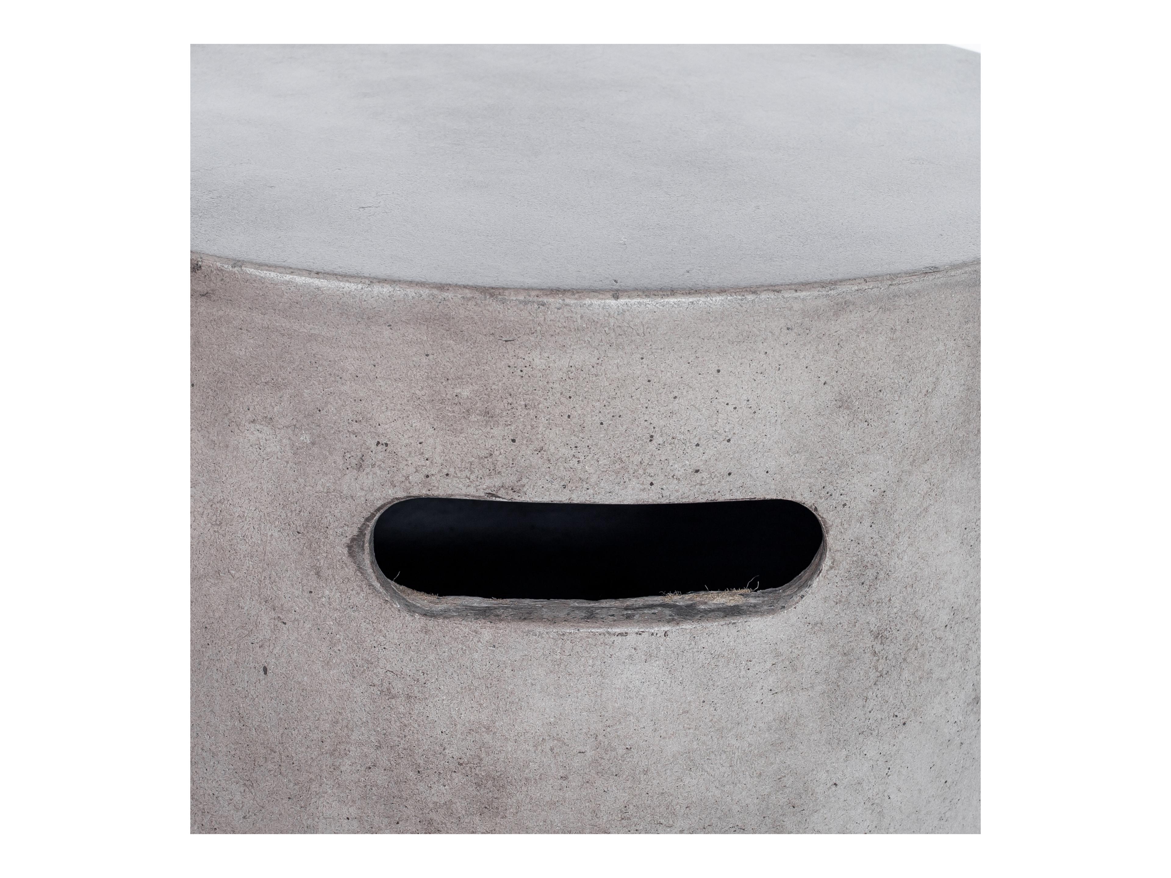 Moe's Home Outdoor Dark Grey Round Stool / End Table