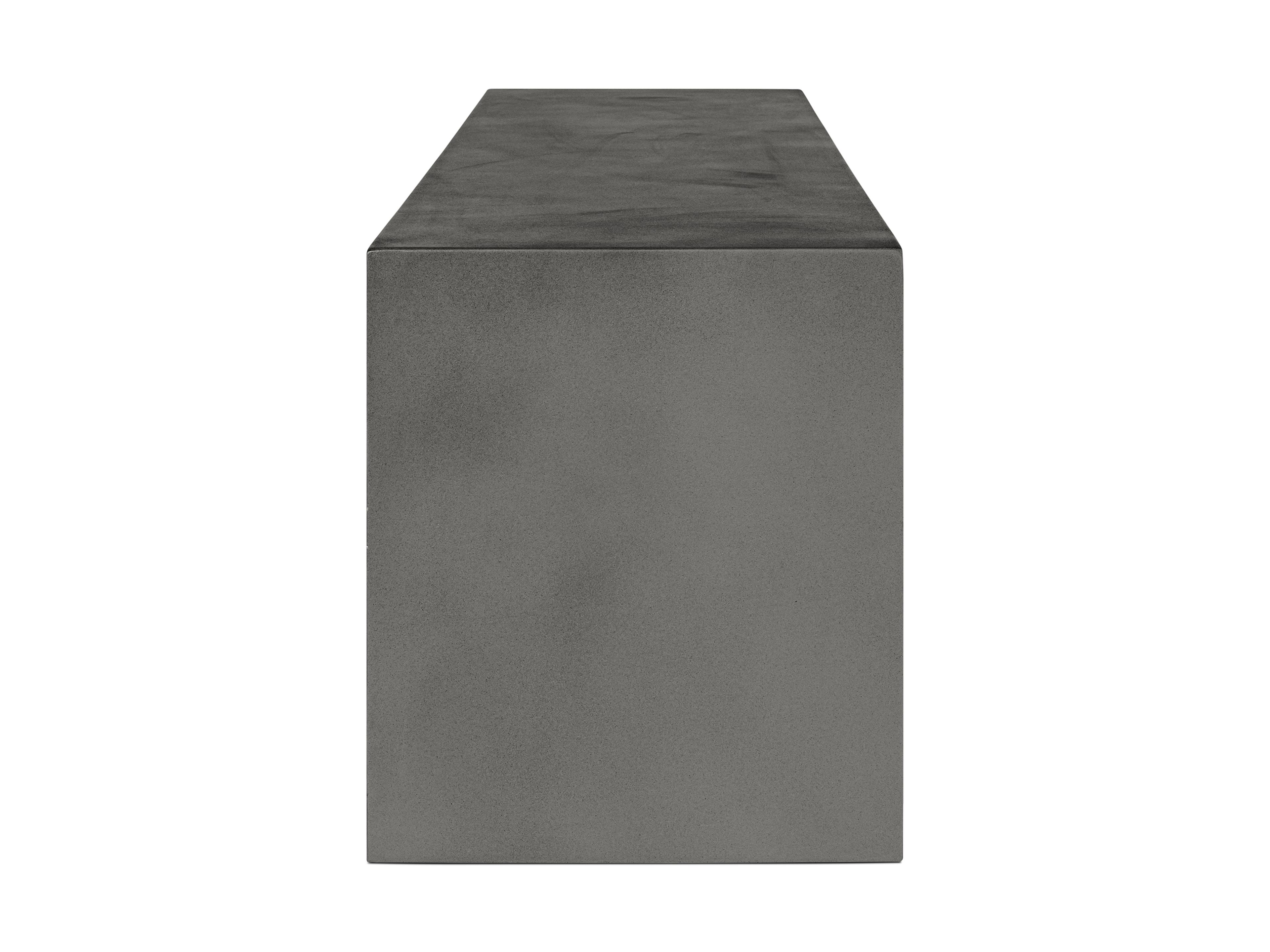 Moe's Home Outdoor Dark Grey Lazarus Bench