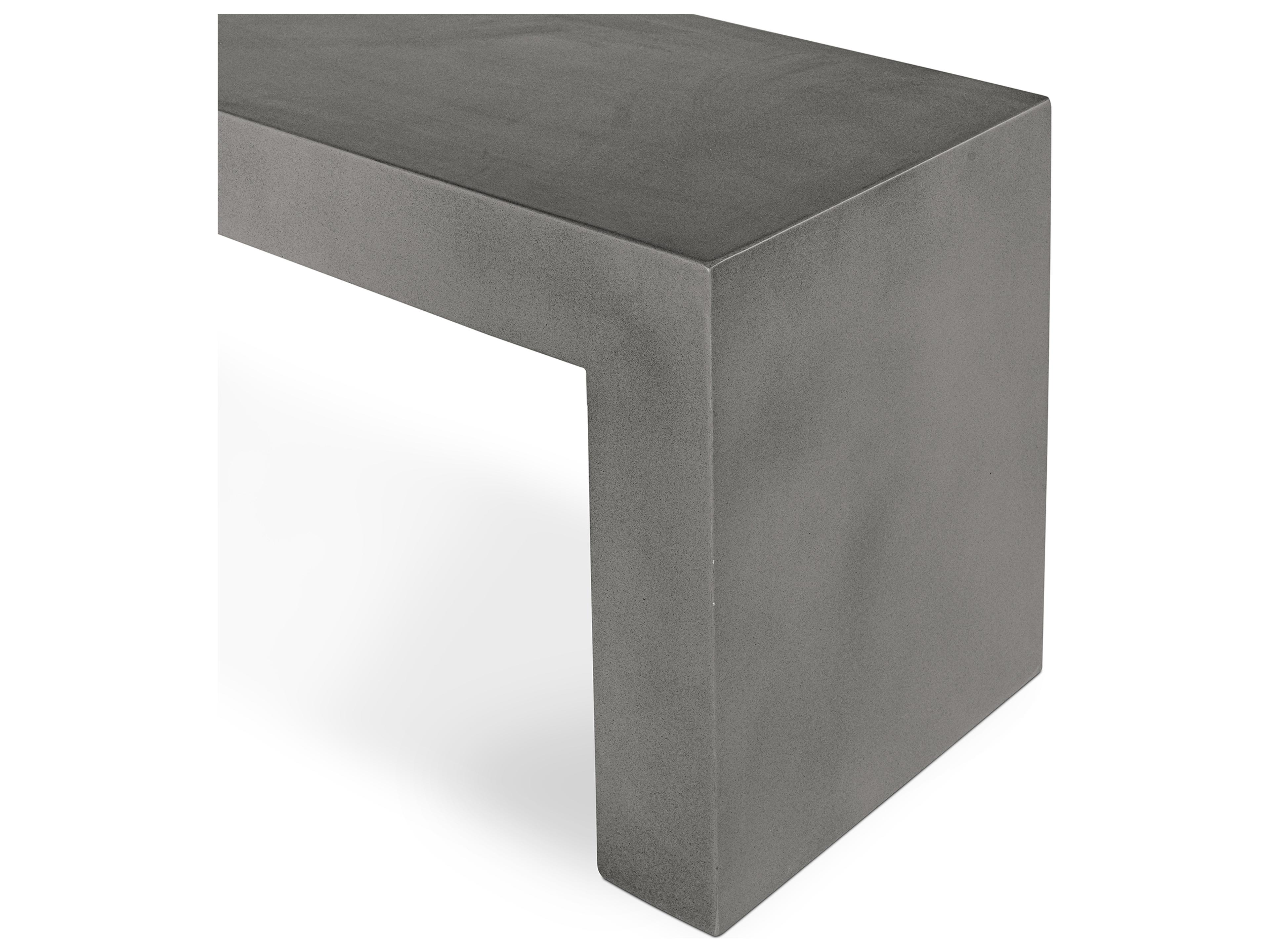 Moe's Home Outdoor Dark Grey Lazarus Bench