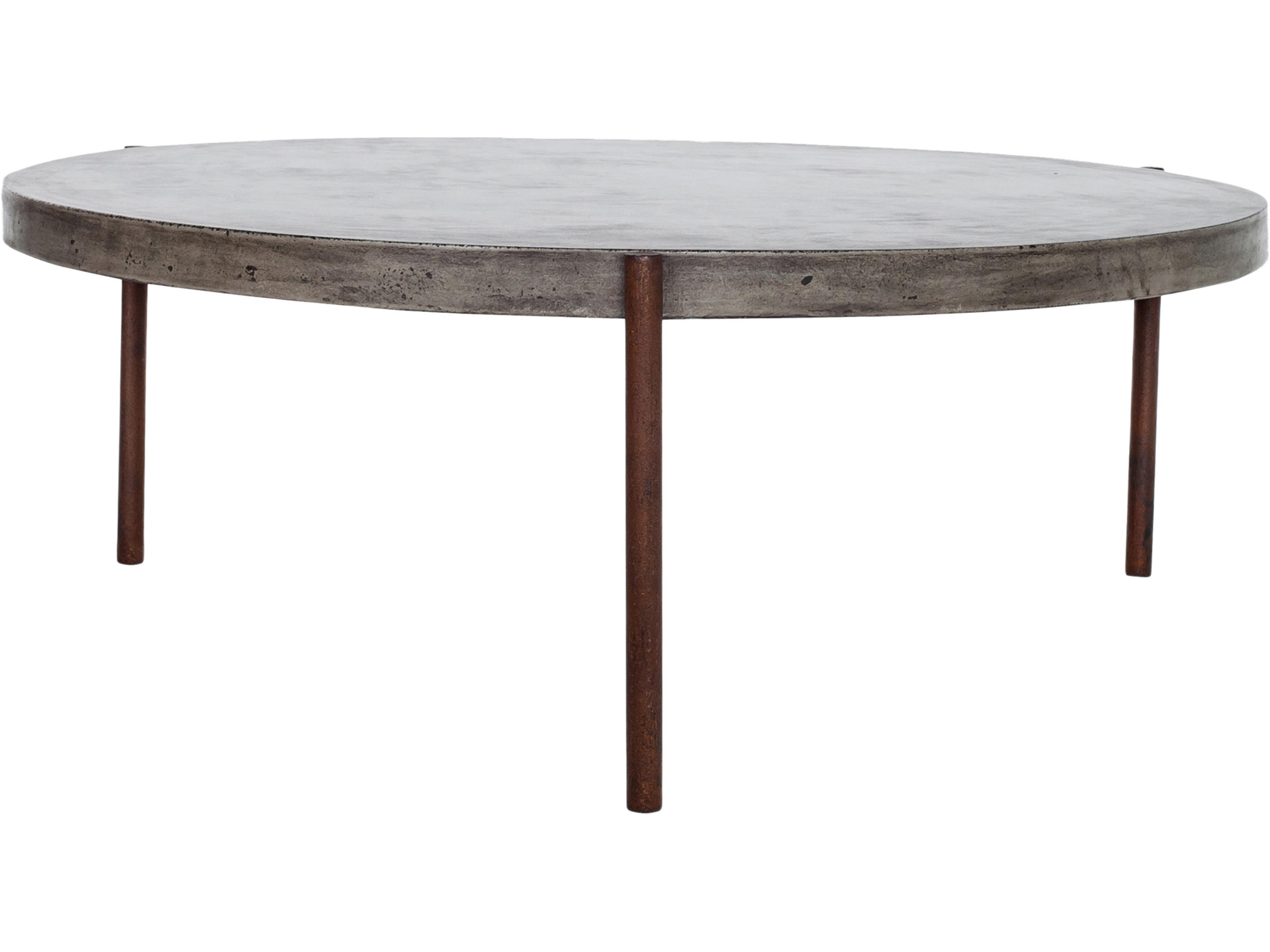 Mendez Round Concrete Coffee Table