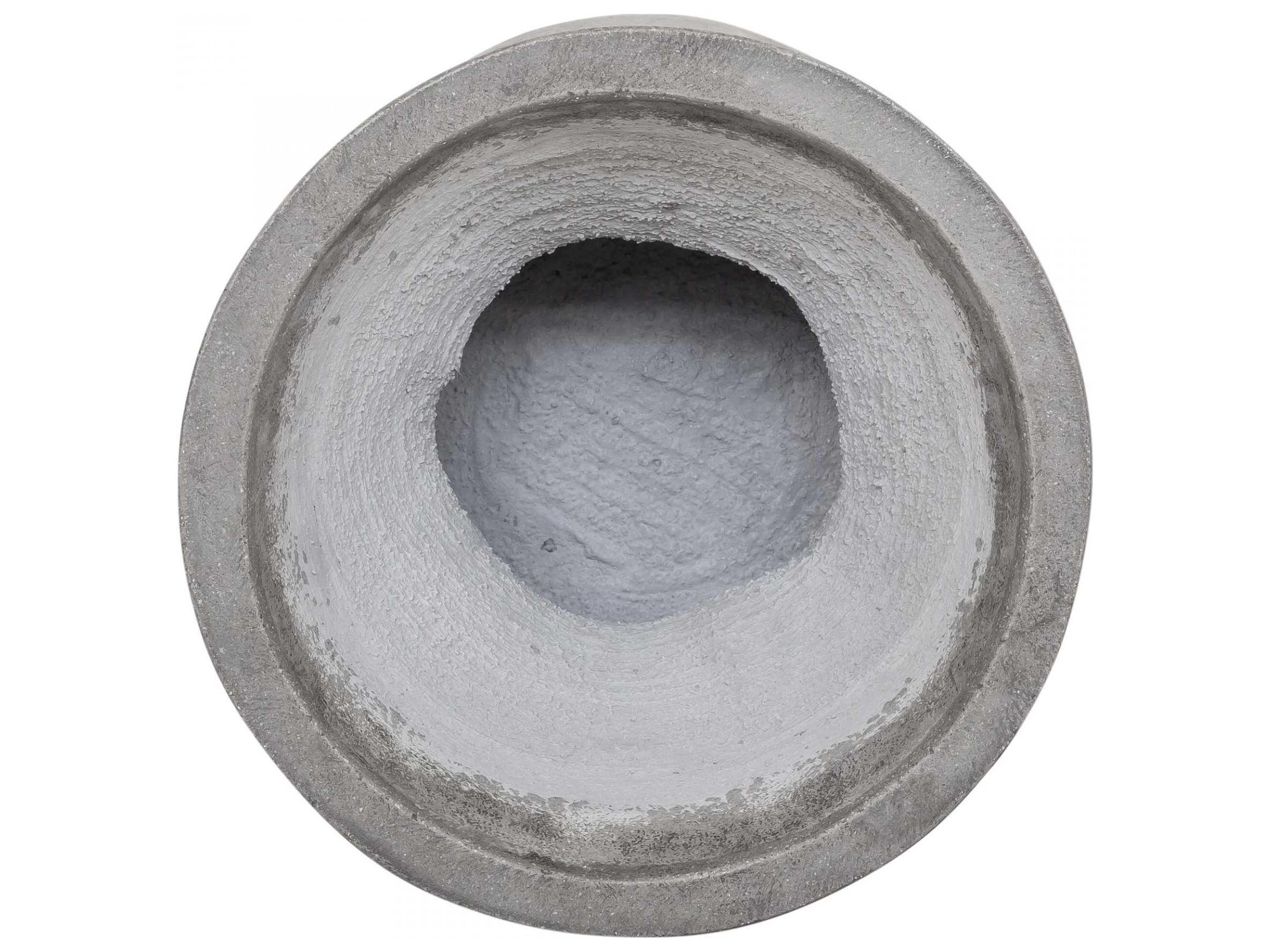 Moe's Home Outdoor Hourglass Dark Grey 15'' Round Dining Stool