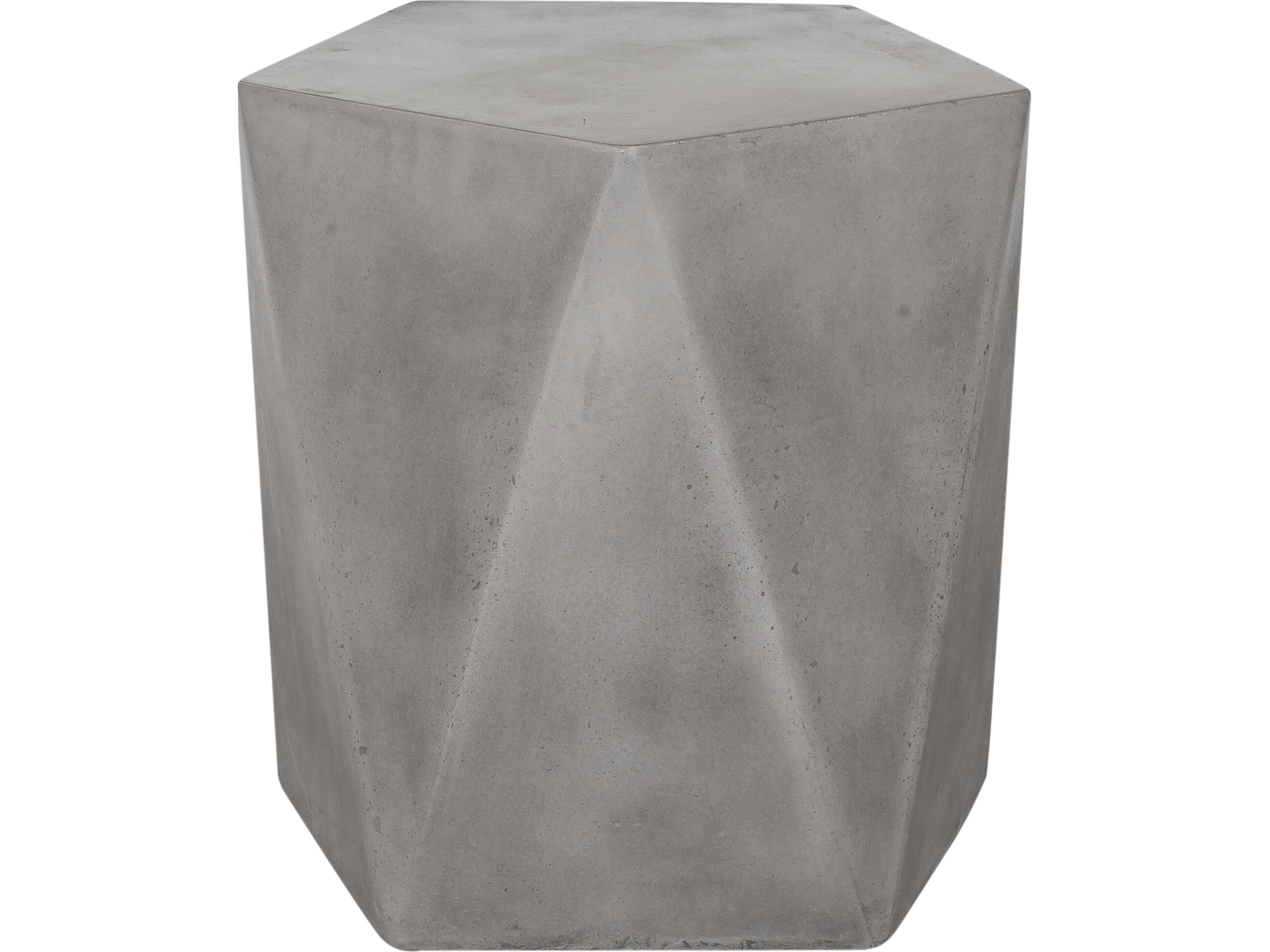 Gem Concrete Stool Modern Geometric