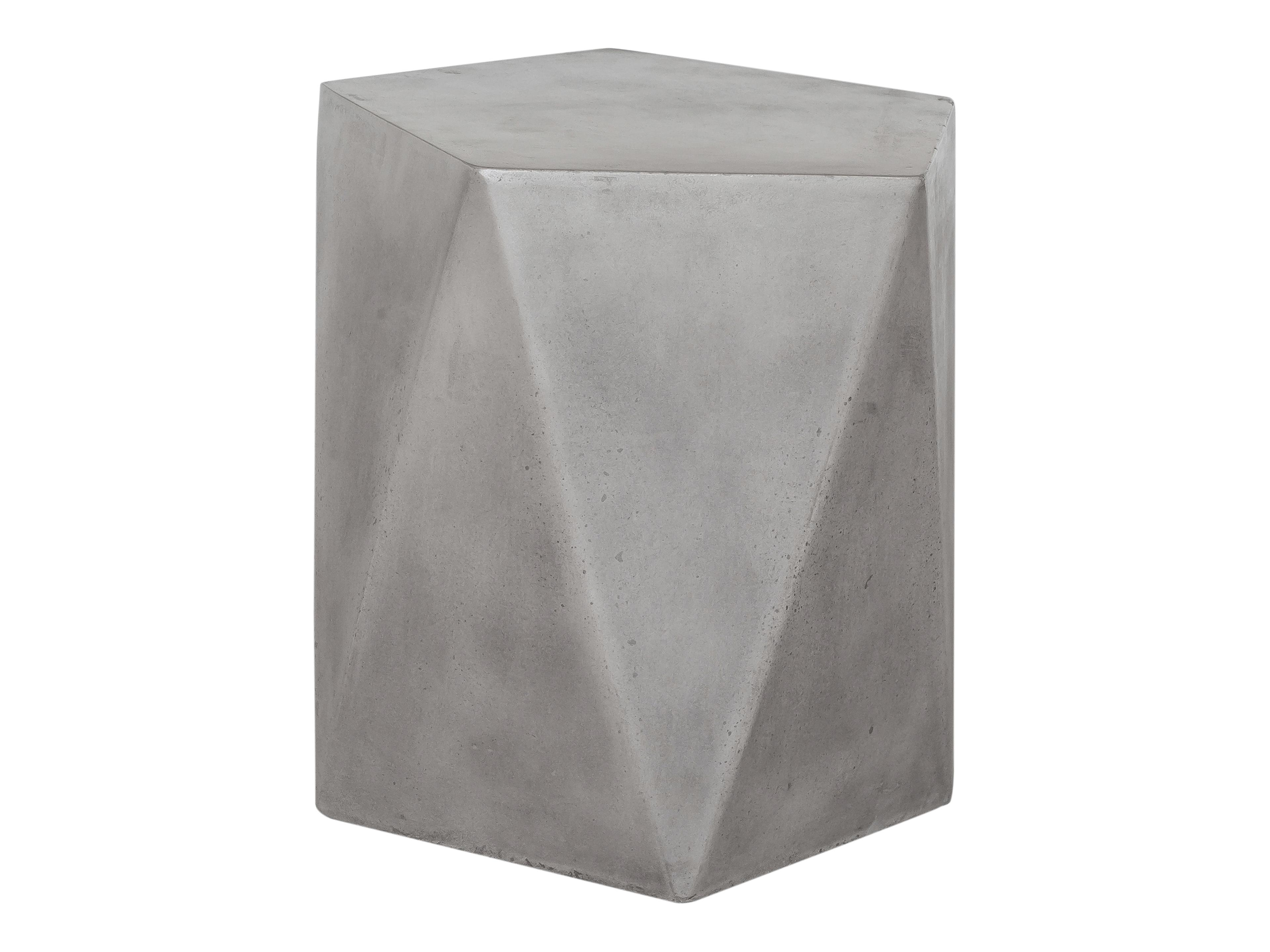 Moe's Home Outdoor Dark Grey Concrete Stool