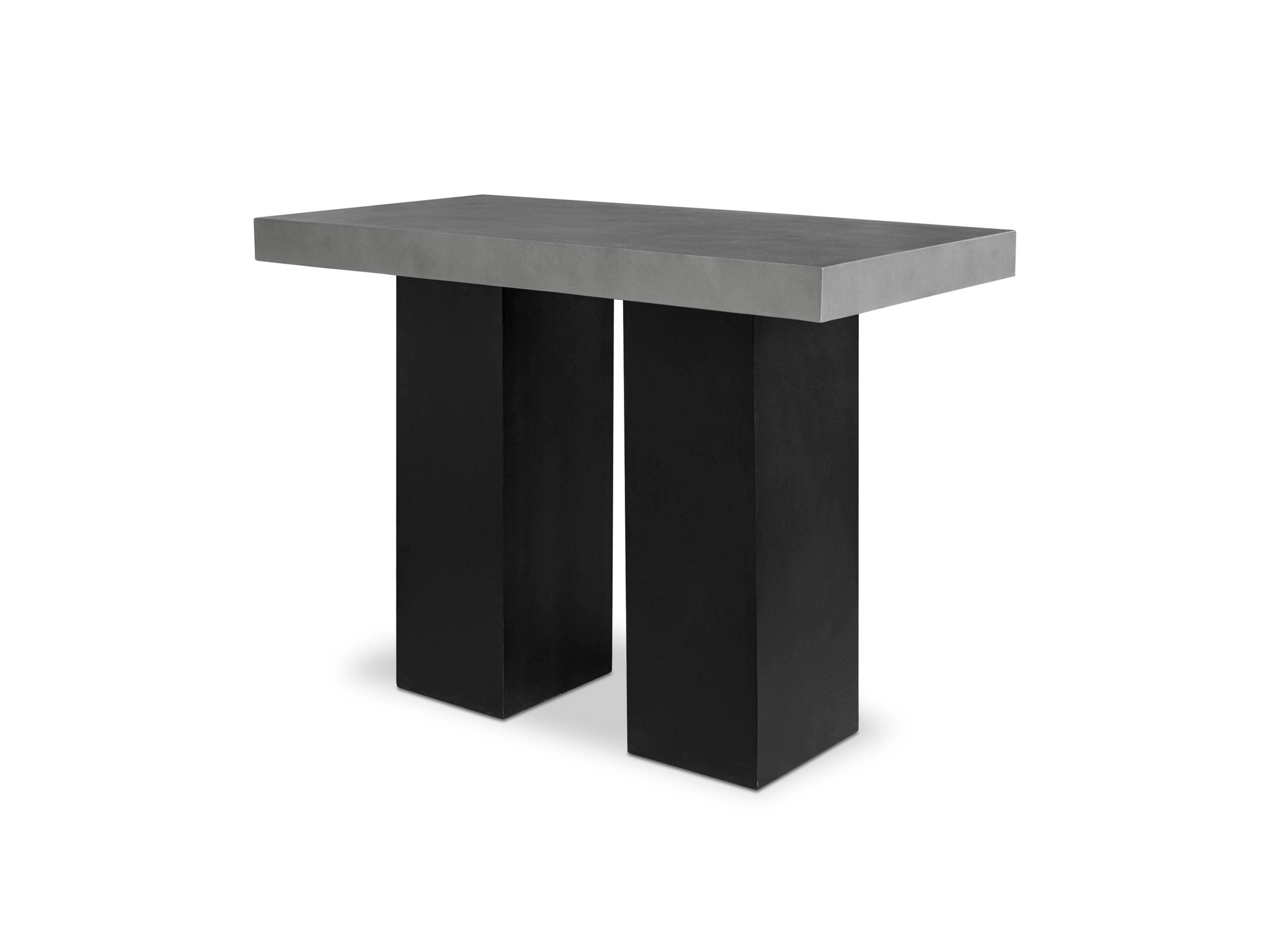 Moe's Home Outdoor Lithic Bar Table Dark Grey