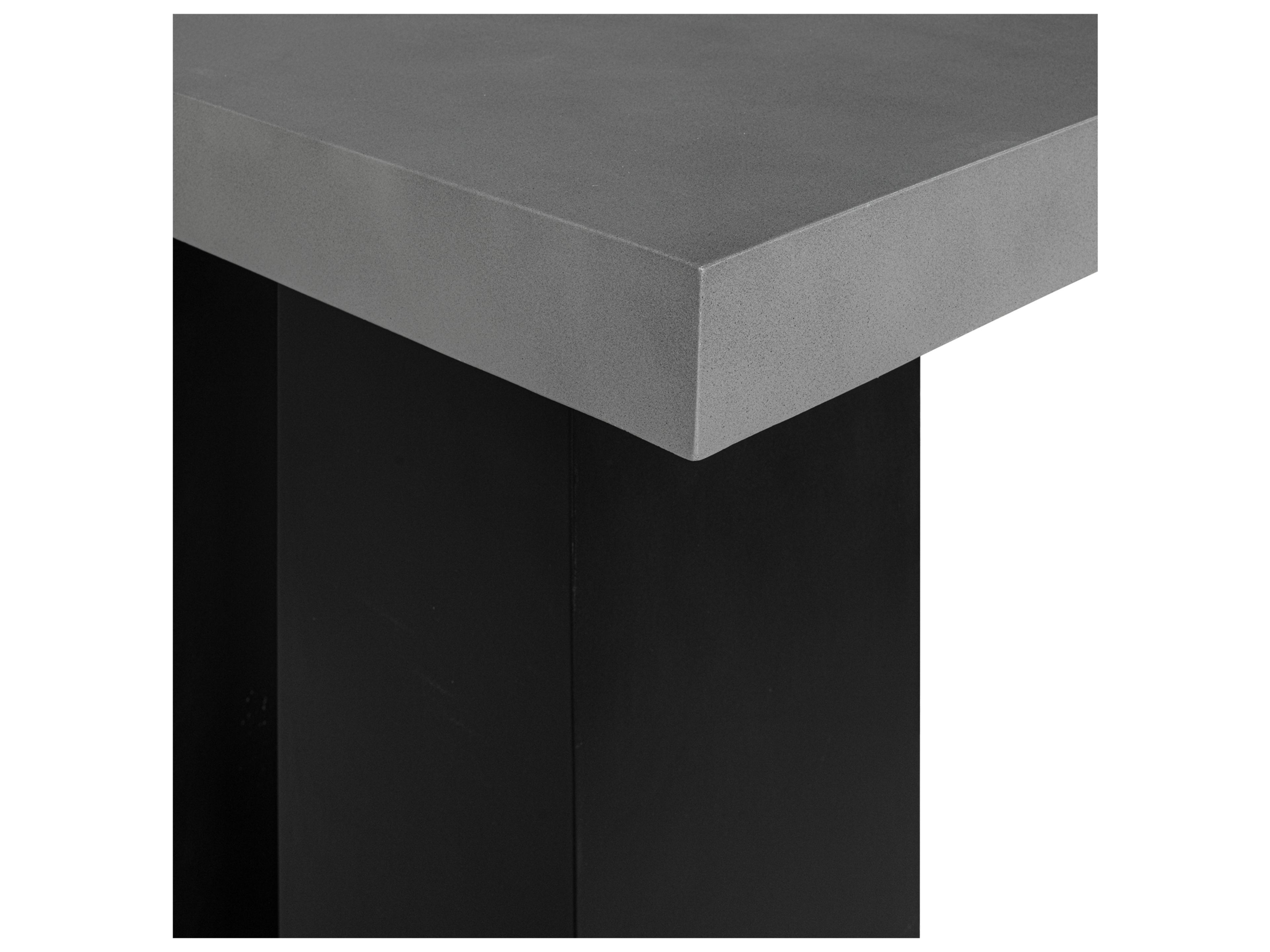 Moe's Home Outdoor Lithic Bar Table Dark Grey