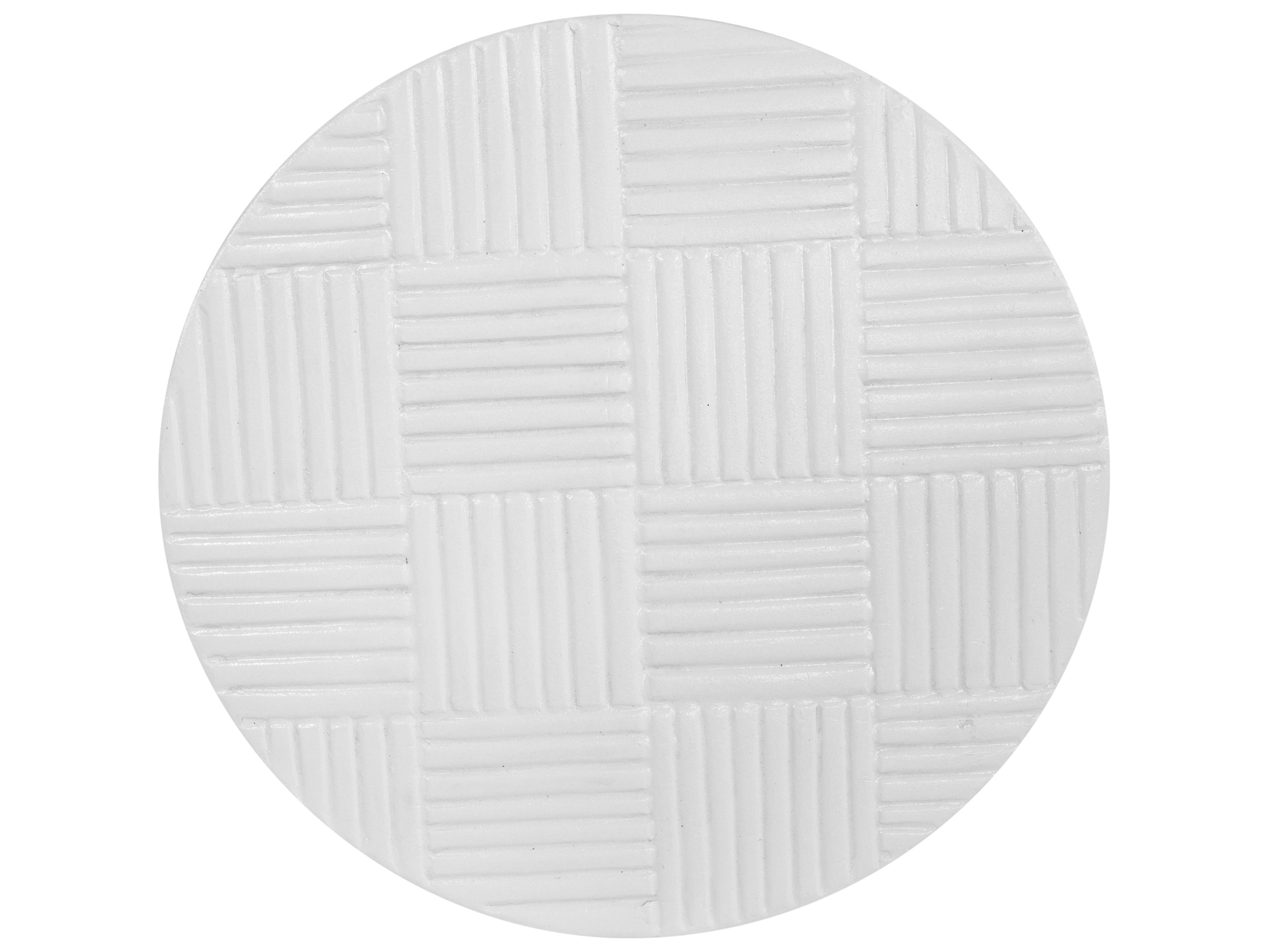 Moe's Home Outdoor Foundation White Round End Table