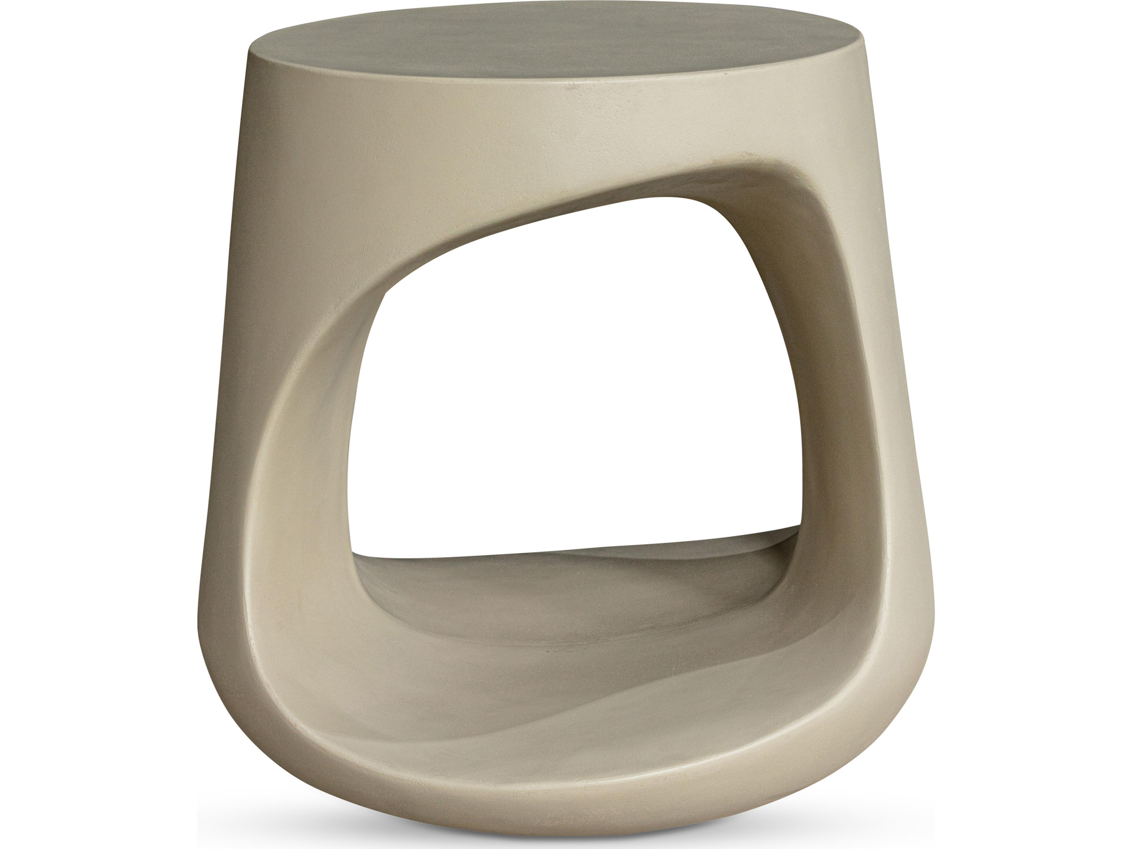 Rothko White Concrete Stool