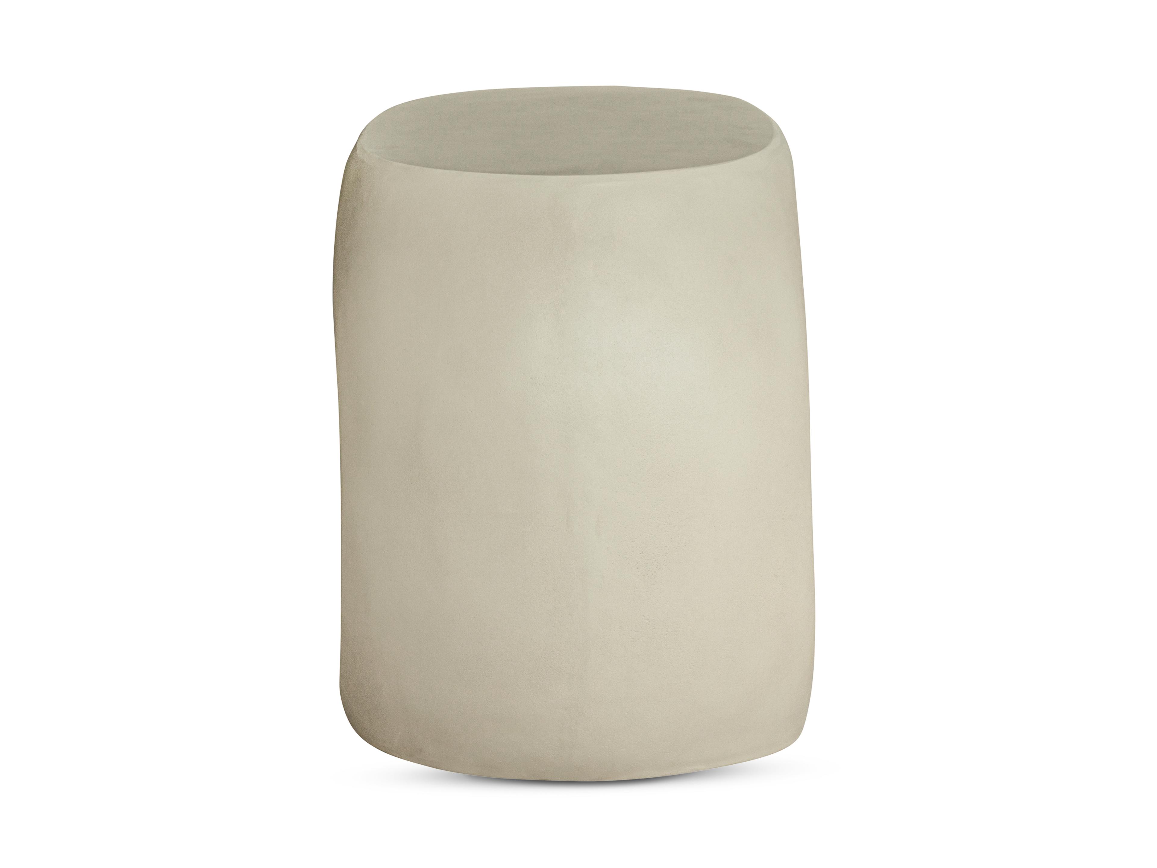 Moe's Home Outdoor Albers Cream Concrete Lounge Chair