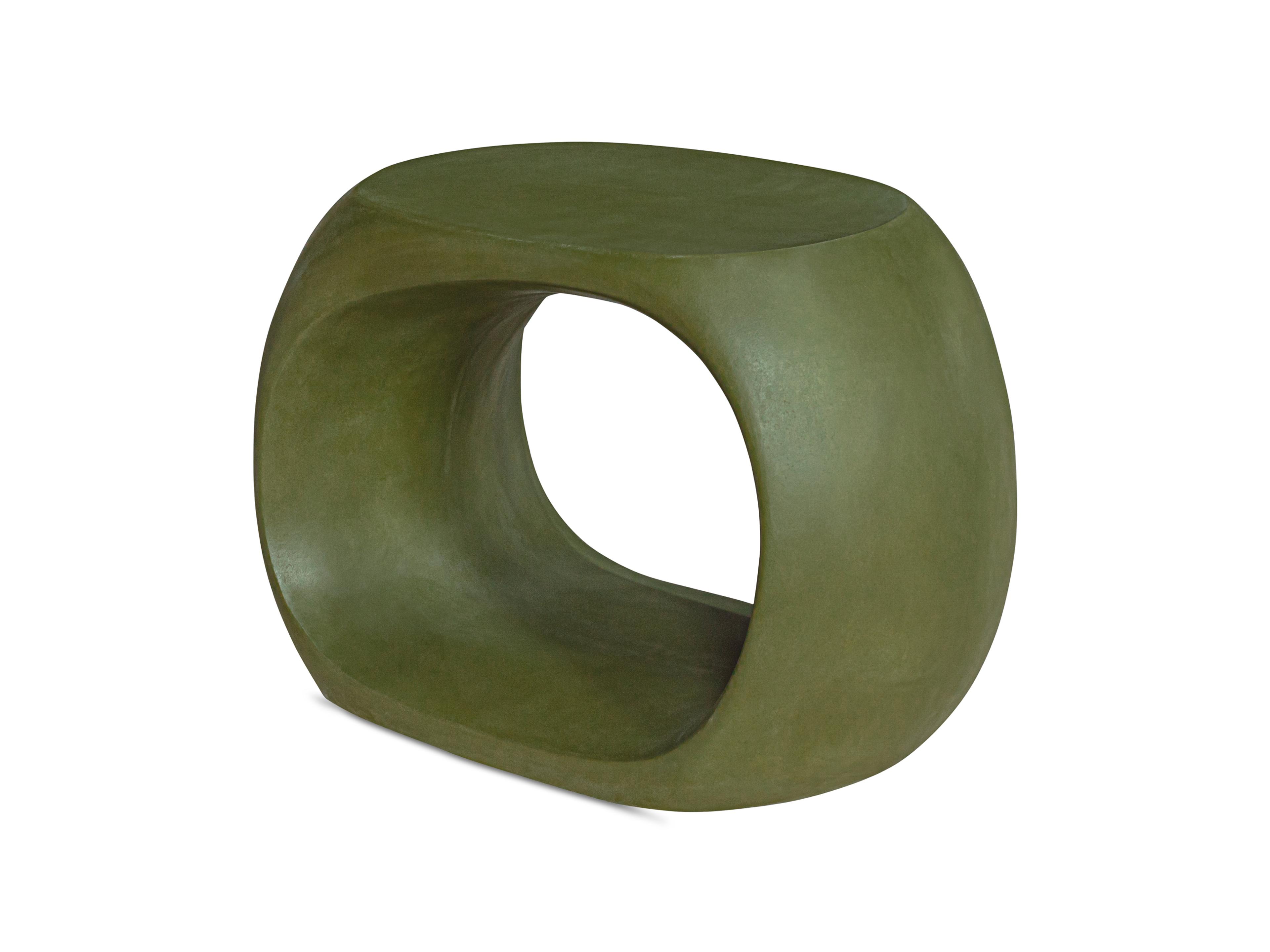 Moe's Home Outdoor Albers Green Concrete Lounge Chair