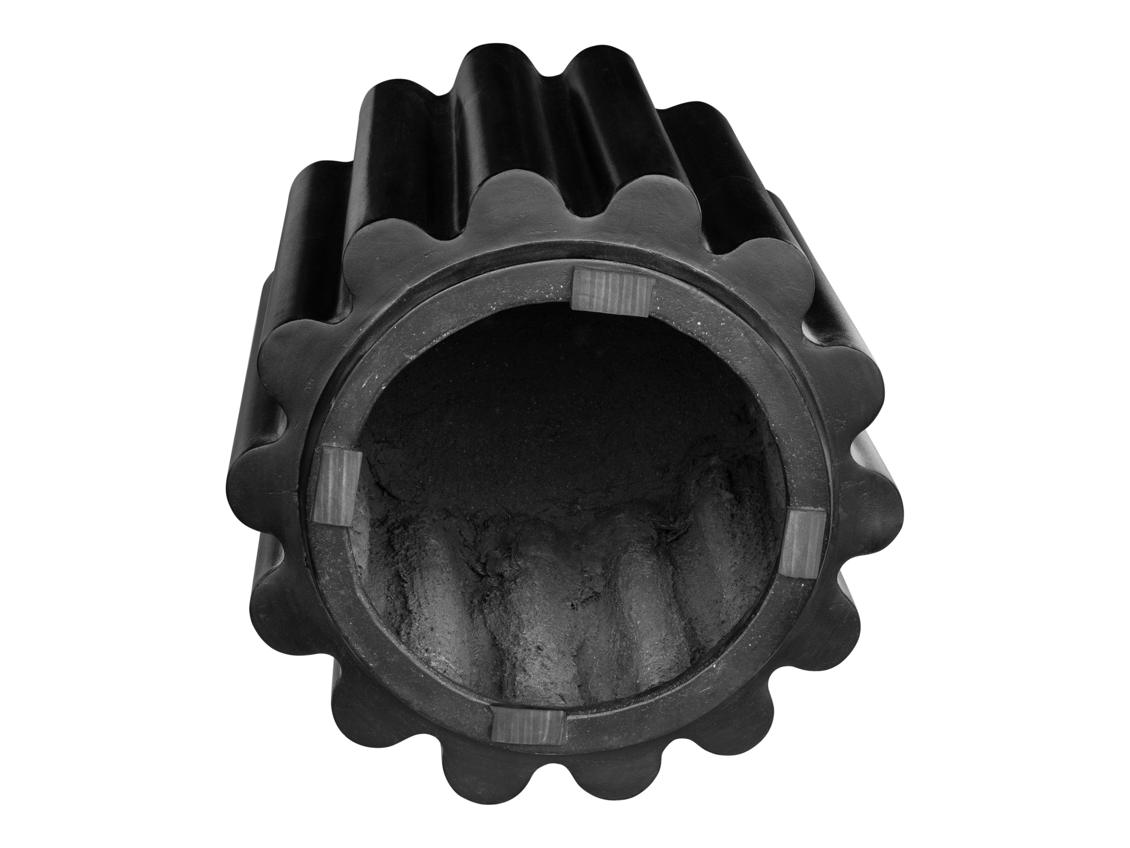 Moe's Home Outdoor Taffy Black Concrete Round End Table